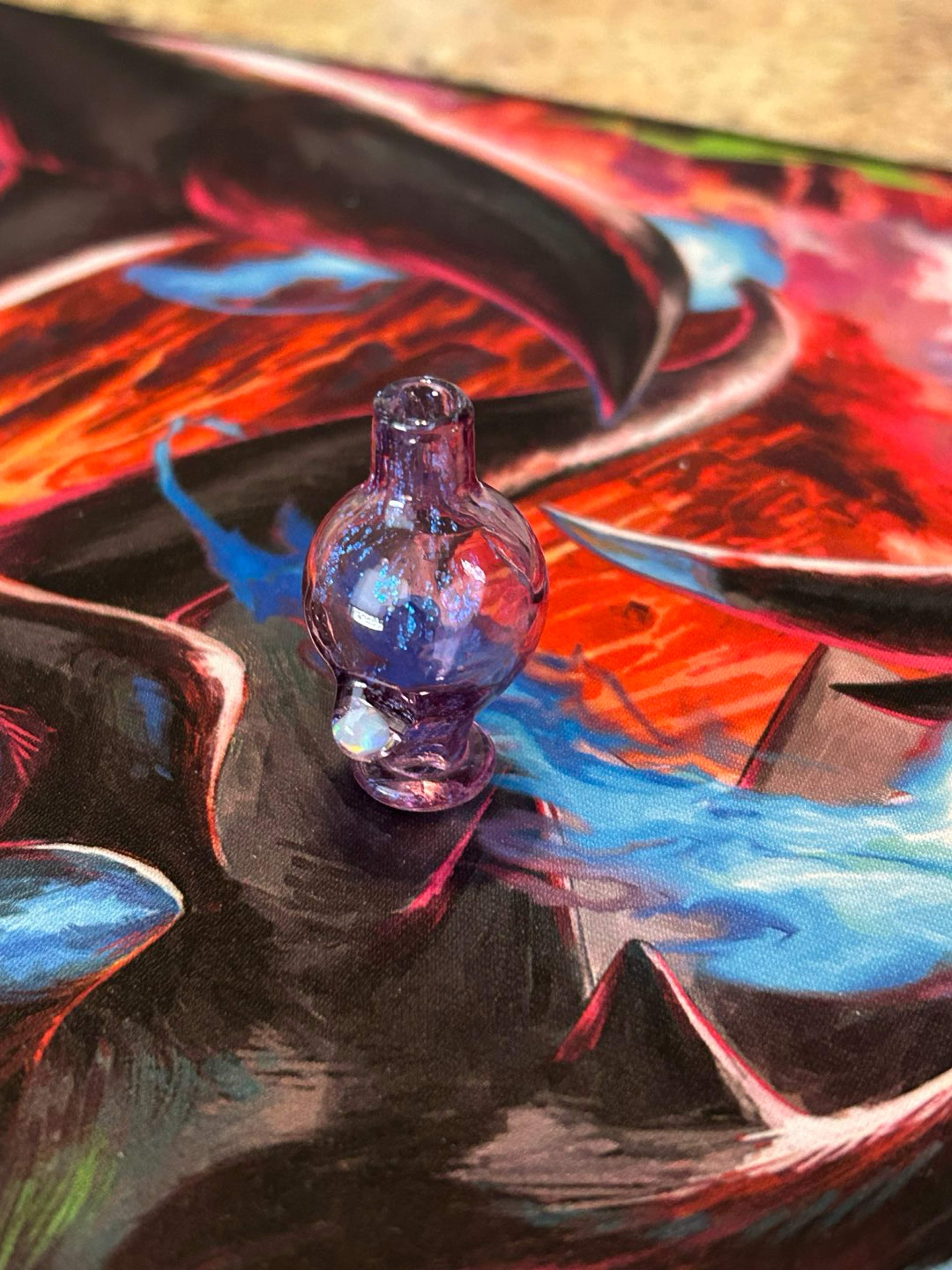 Preview pic of Purple dichro bubble cap
