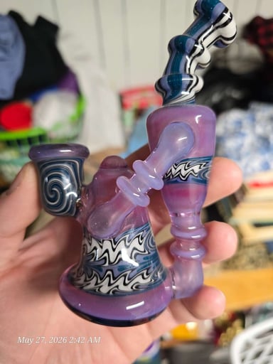 Preview pic of 14mm hand blown recycler (read description)