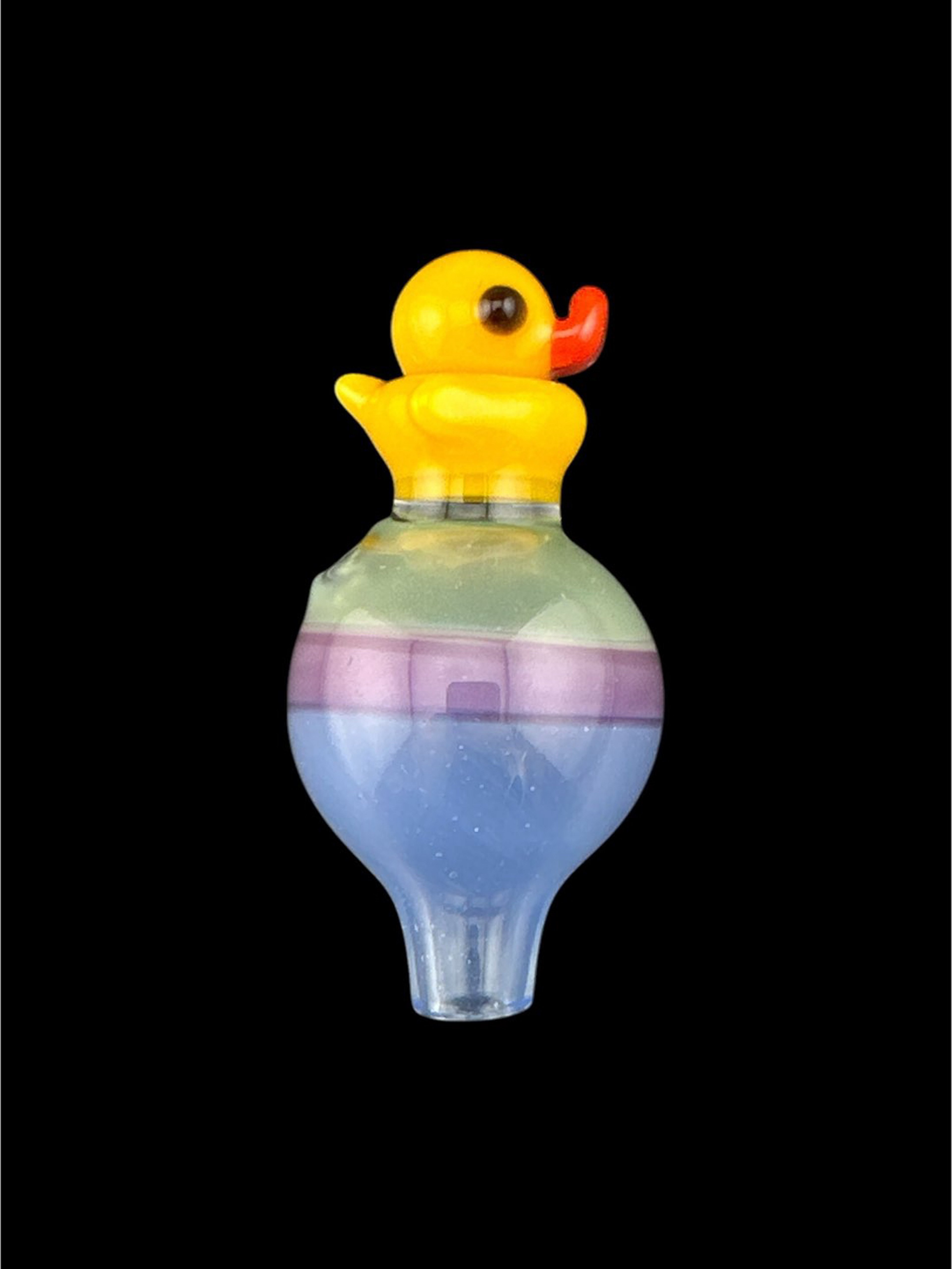 Preview pic of Brand New Ryno Glass Duck Bubble Cap Purple