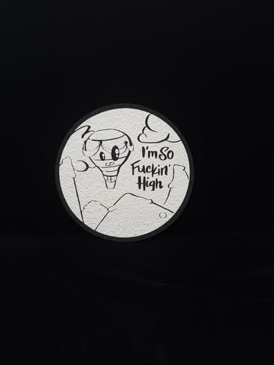 Preview pic of le50 I’m so Fuckin High Mat by Mo x Cosmic Journey Creations