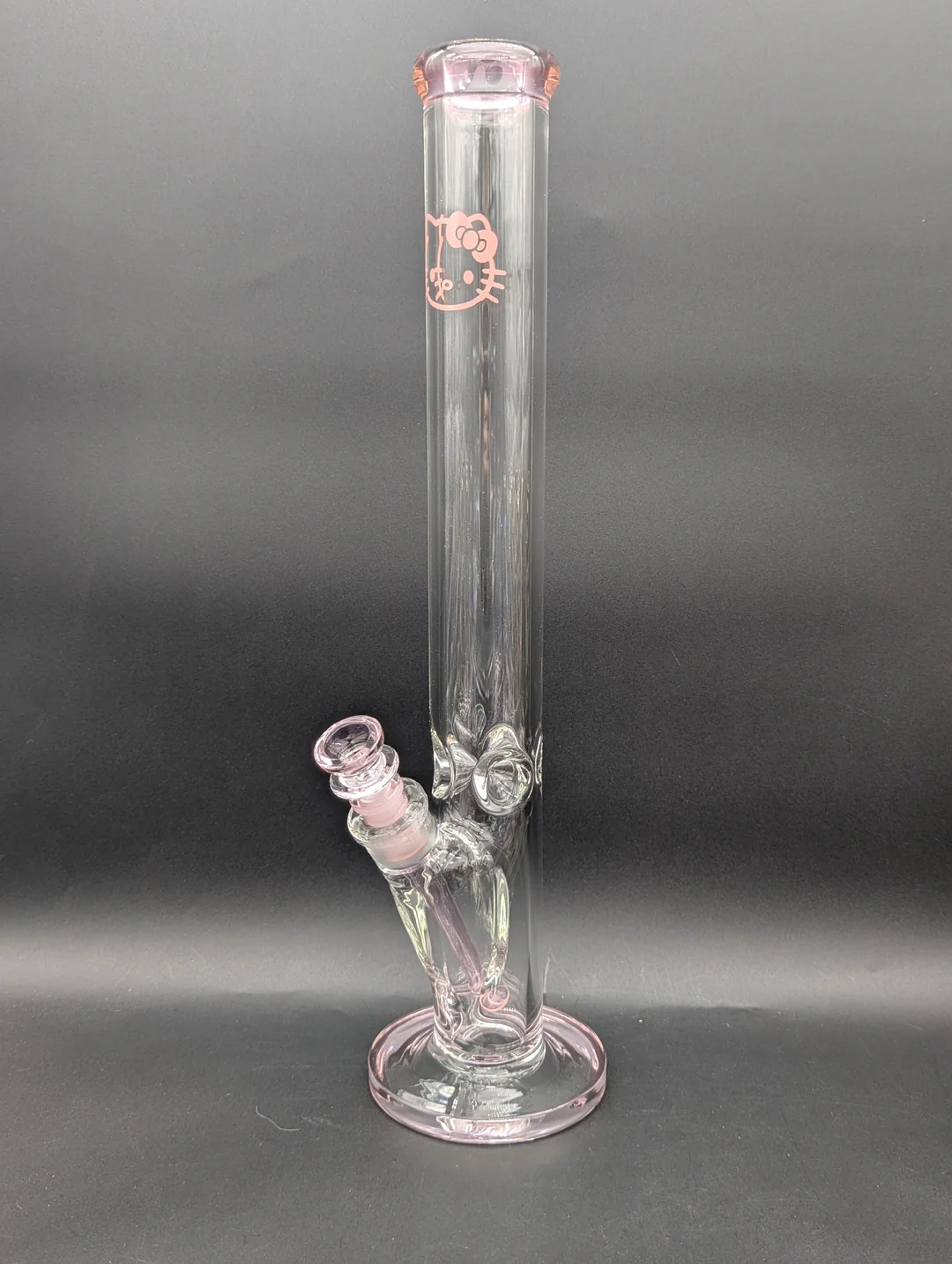 Preview pic of 18" PINK KITTY STRAIGHT TUBE 7MM THICK