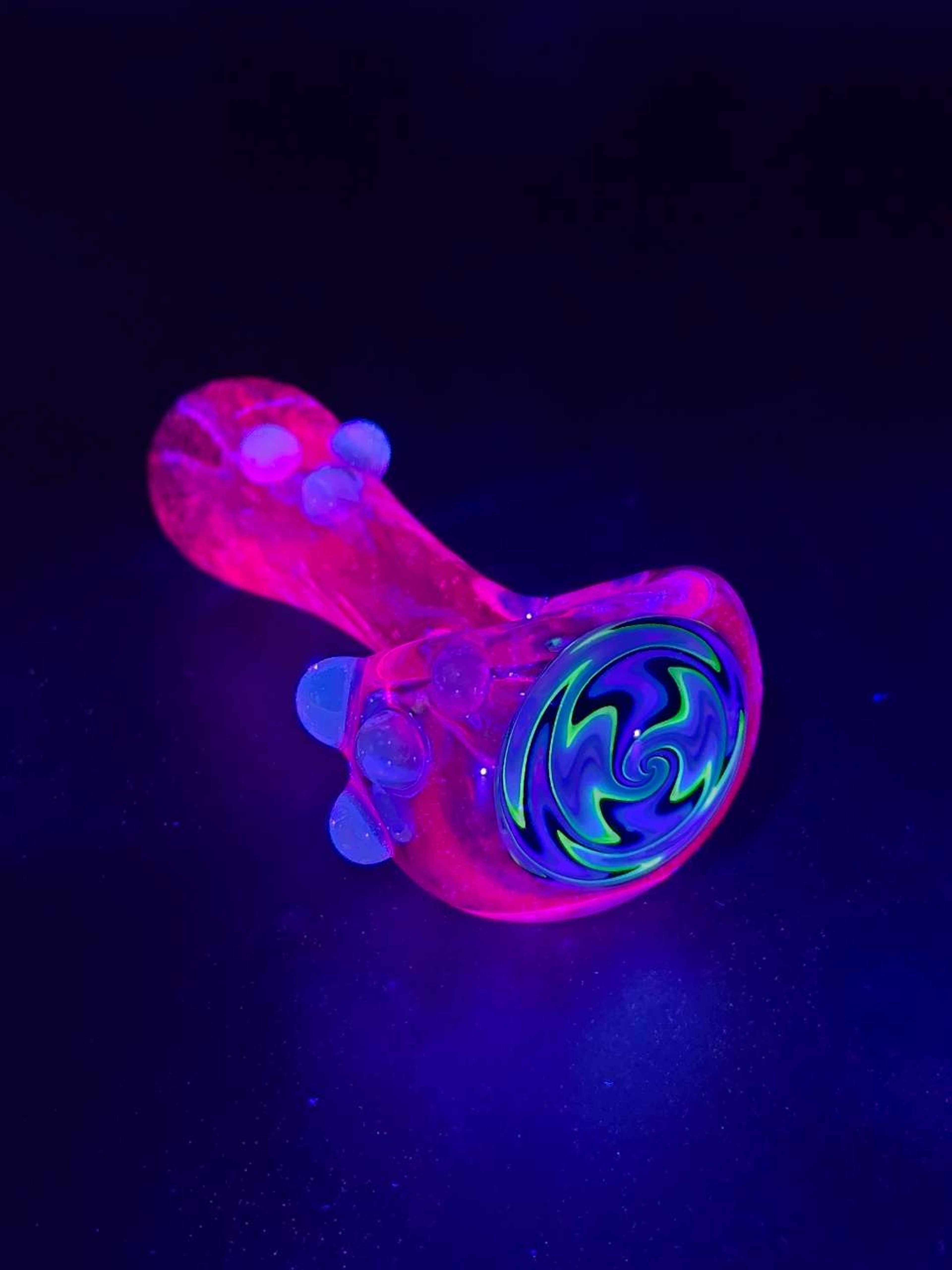 Preview pic of Clear Purple X Lucy UV Reactive Pipe