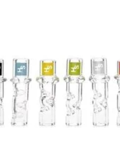 Preview pic of Higher Standards Set of 6 Premium Assorted Glass Filter Tips, Reusable