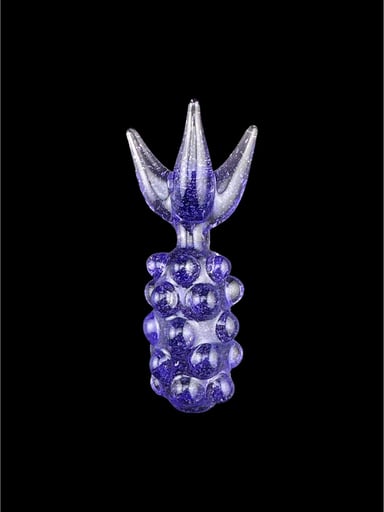 Preview pic of Brand New Goose Glass Purple Pineapple Pendant