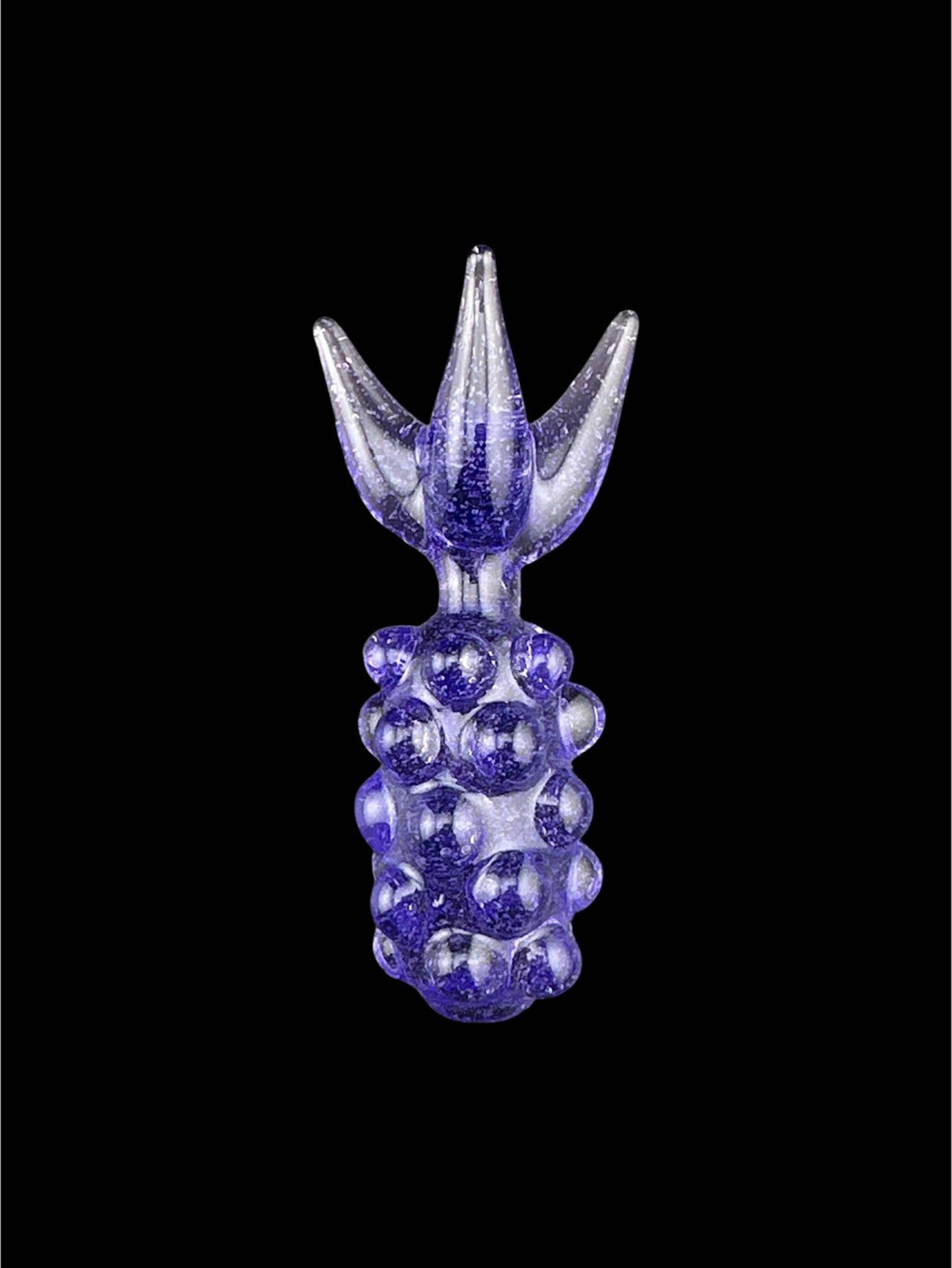 Preview pic of Brand New Goose Glass Purple Pineapple Pendant