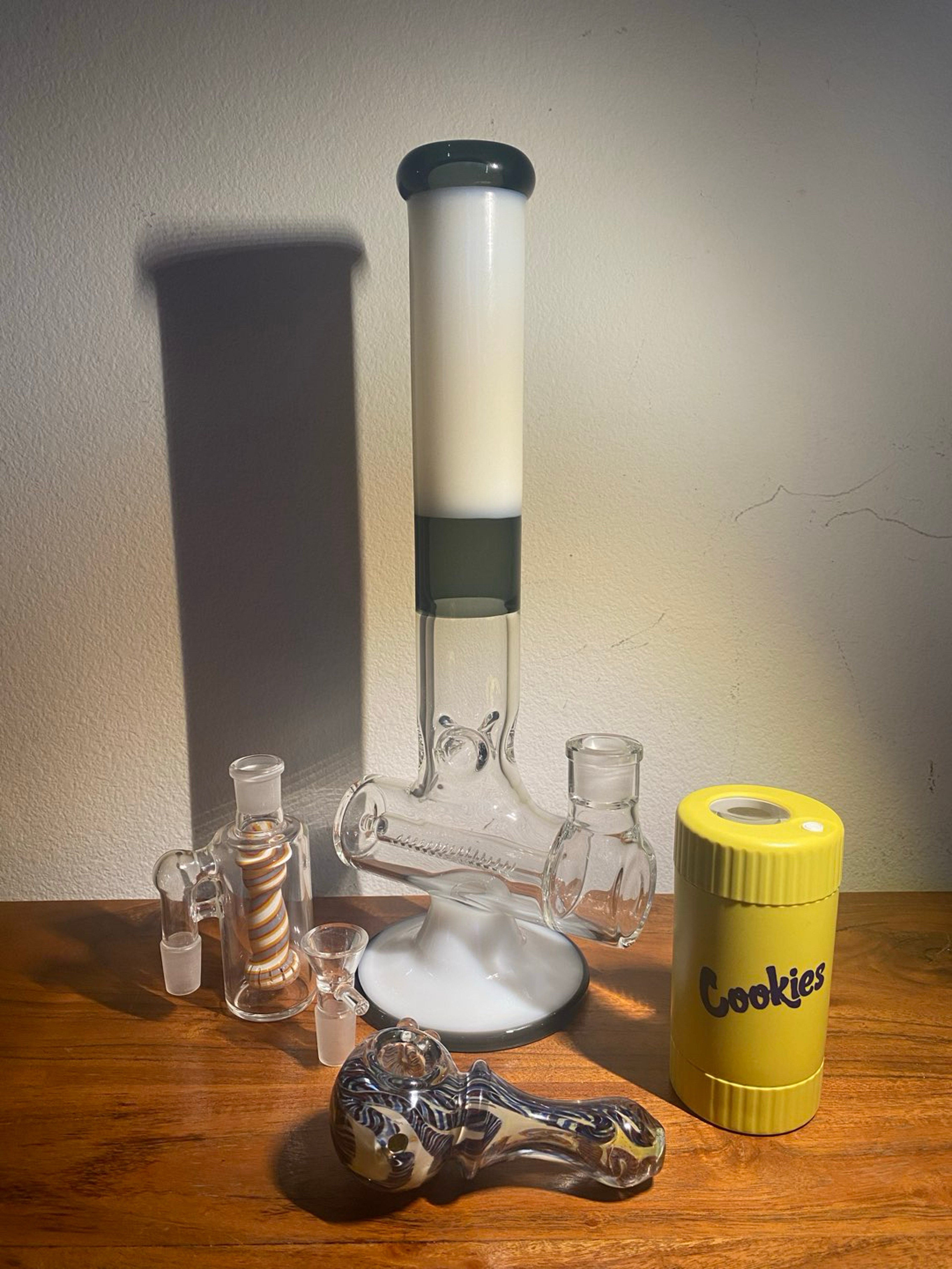 15-1/2” Smoke W/B Percolator Bong w/ Ash Catcher/Hand-pipe image 0