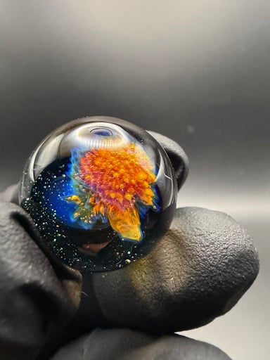 Preview pic of Chubbs glass fumed galaxy marble