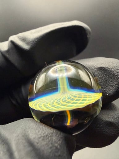 Preview pic of Chubbs glass twisted fumicello marble