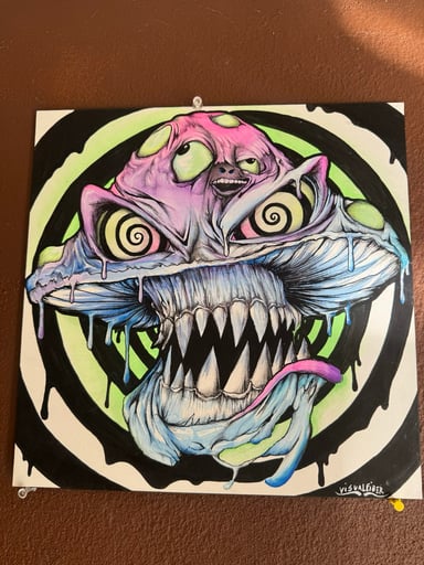 Preview pic of 12x12” mushroom zombie