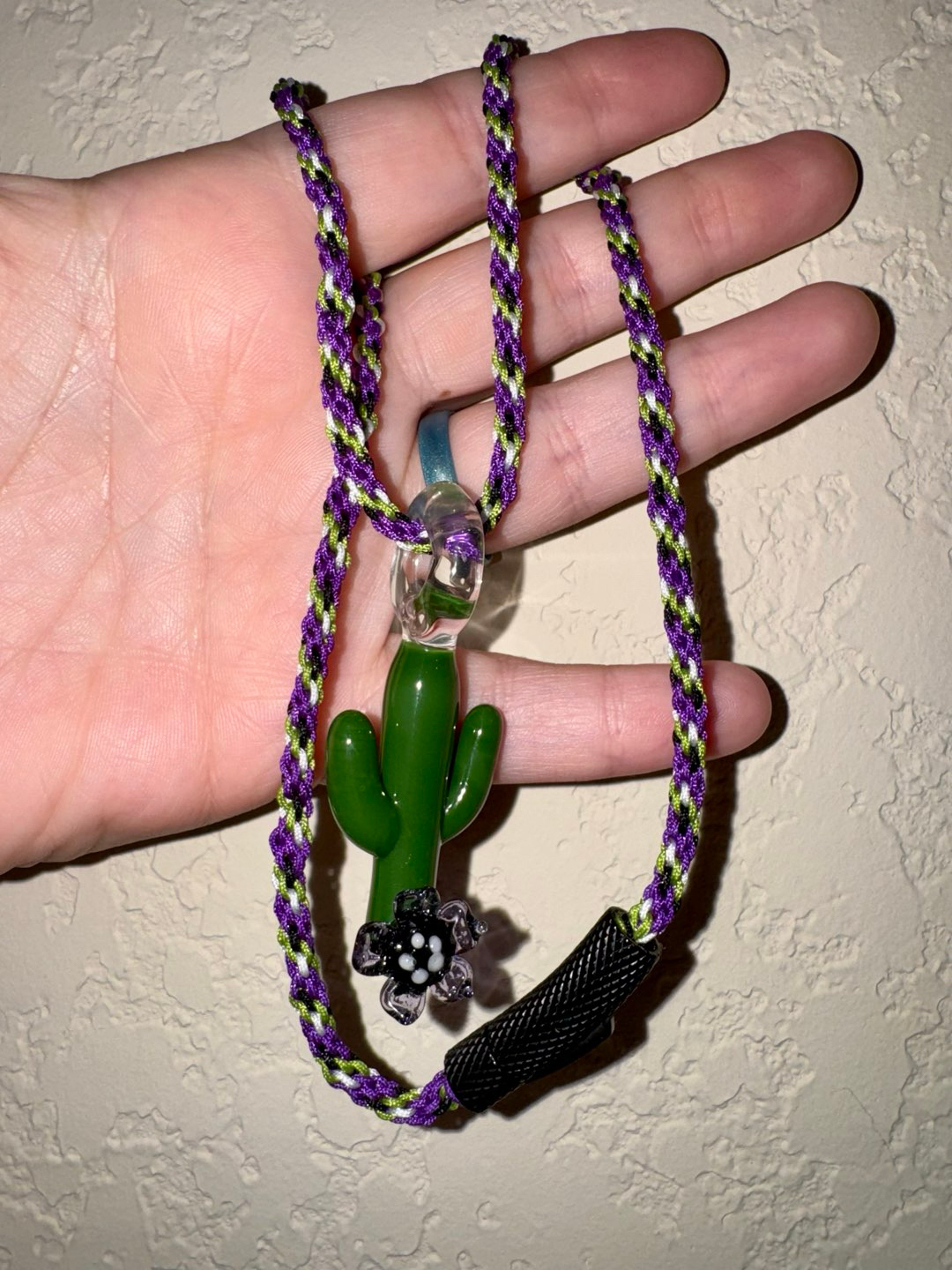Preview pic of Cactus Pendant with Custom Cord