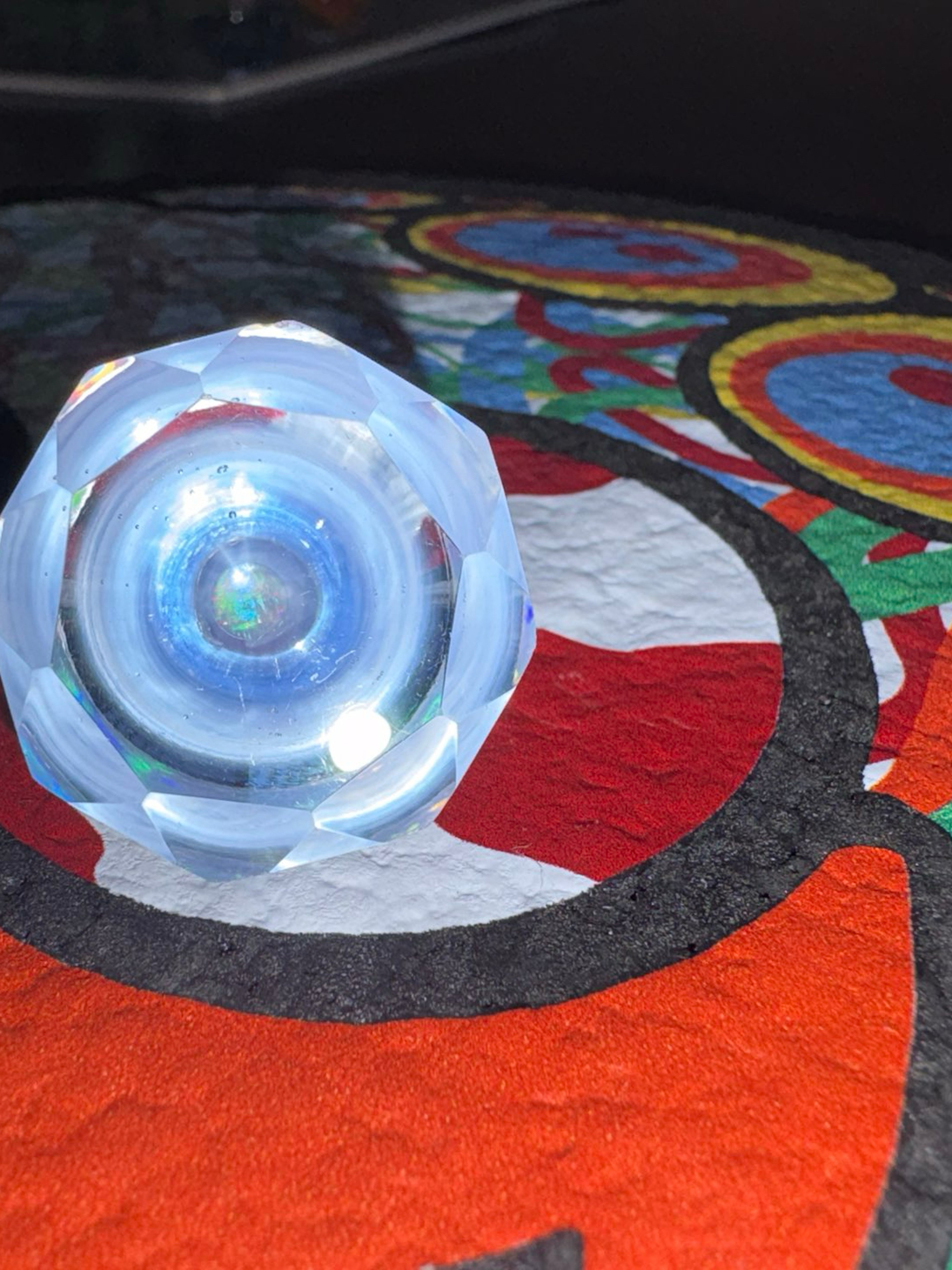Preview pic of Murdoc gem topper ghost white over baby blue