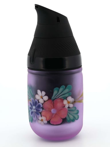Preview pic of Sarita Glass Frosted Purple Floral Core Tank