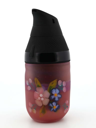 Preview pic of Sarita Glass Frosted Pink Floral Core Tank