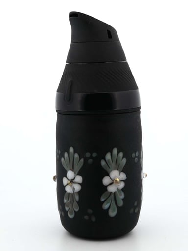 Preview pic of Sarita Glass Frosted Black Floral Core Tank