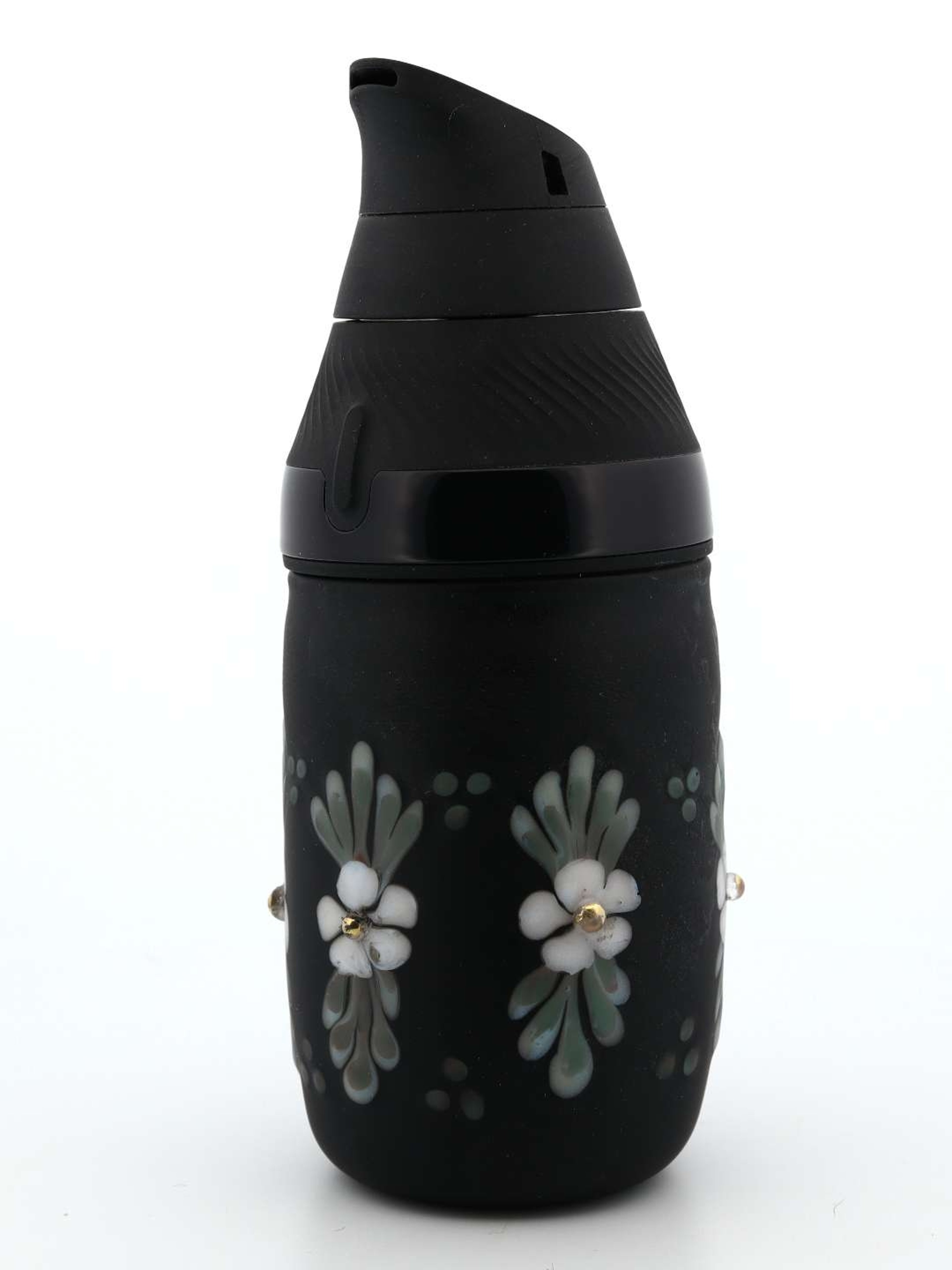 Preview pic of Sarita Glass Frosted Black Floral Core Tank