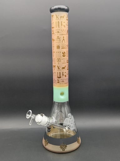 Preview pic of EGYPTIAN SANDBLASTED 18" BEAKER BONG