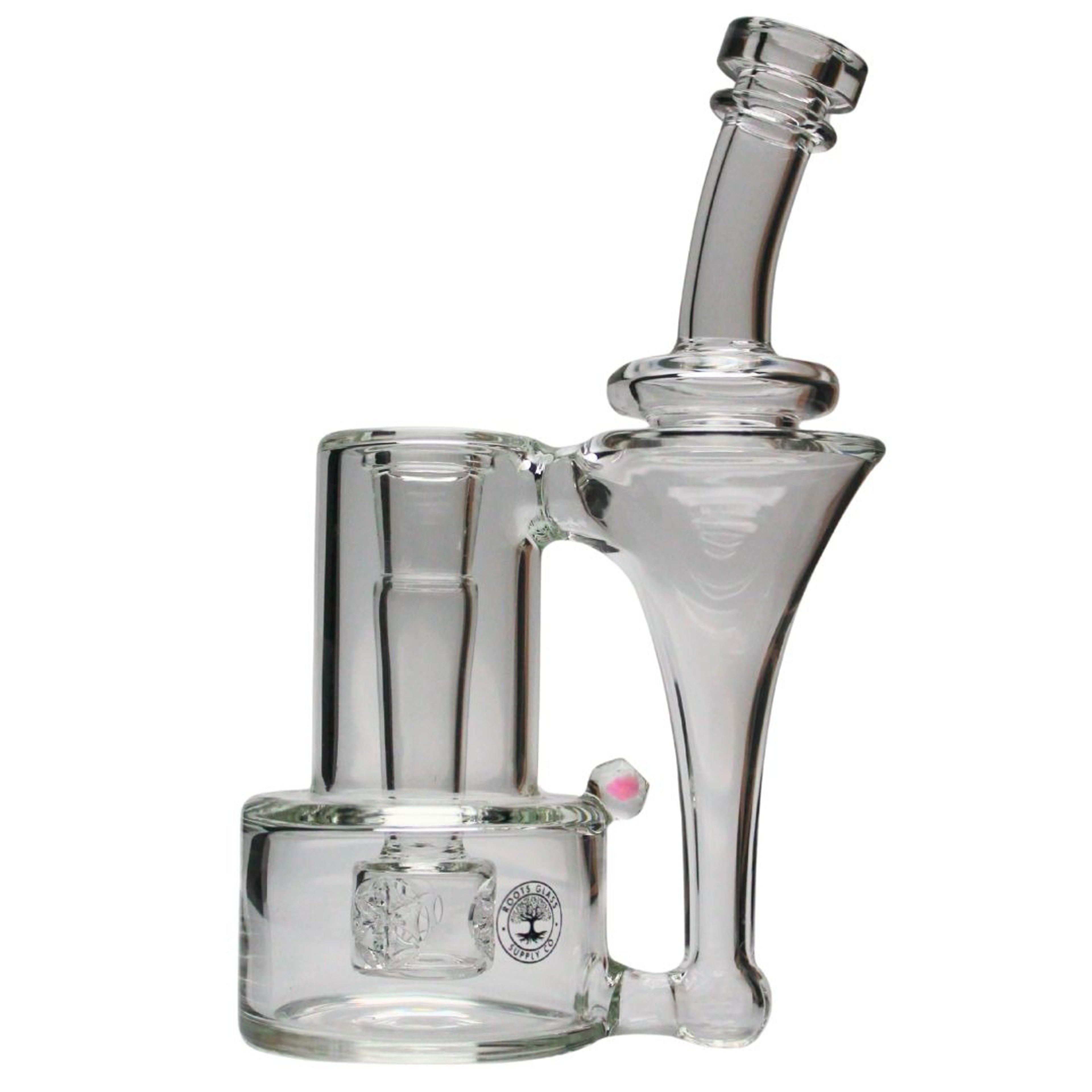 Preview pic of Roots Glass Sacred Seed RBR Recycler w/ Faceted Opal