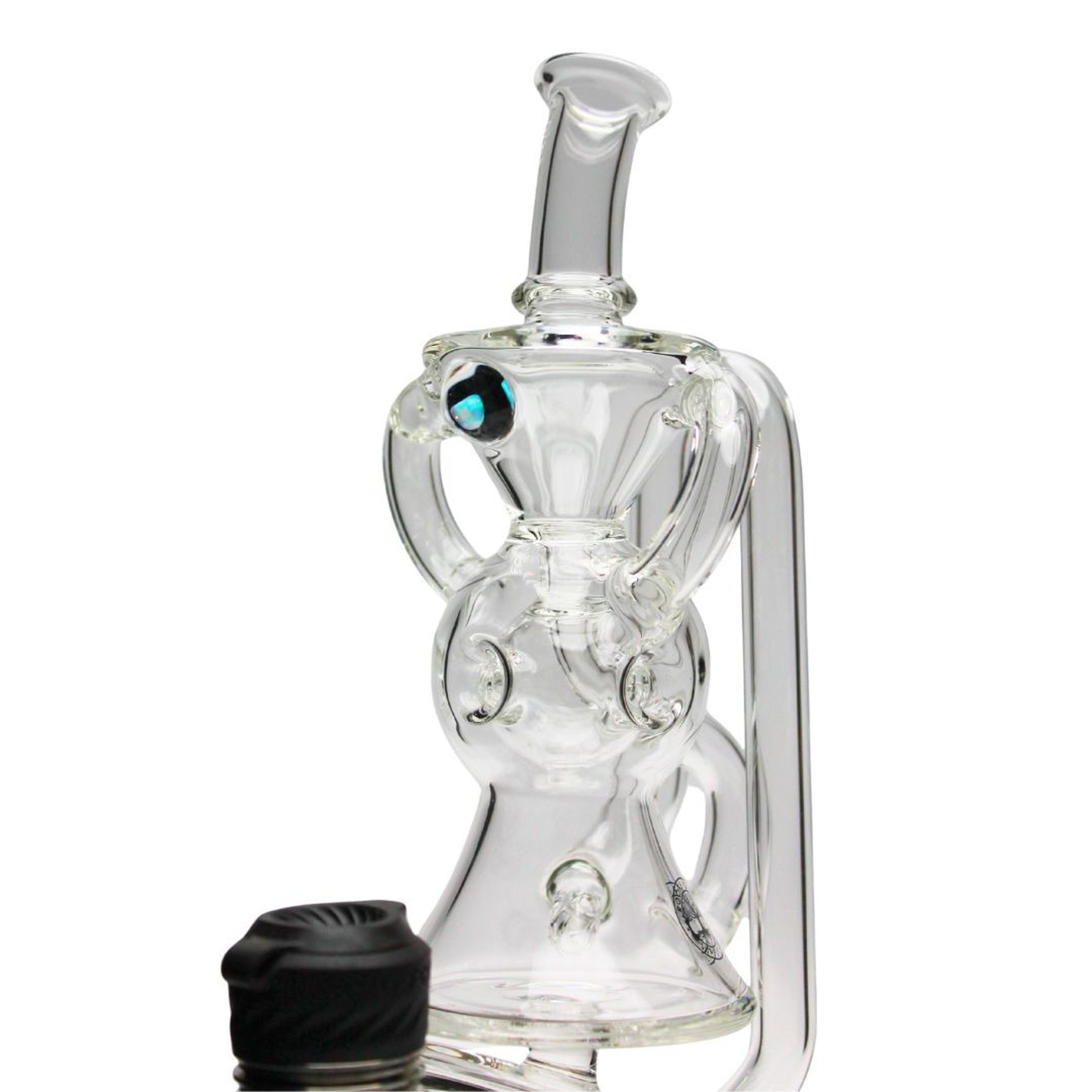 Preview pic of 7″ Exosphere Recycler Puffco Top w/ Opal