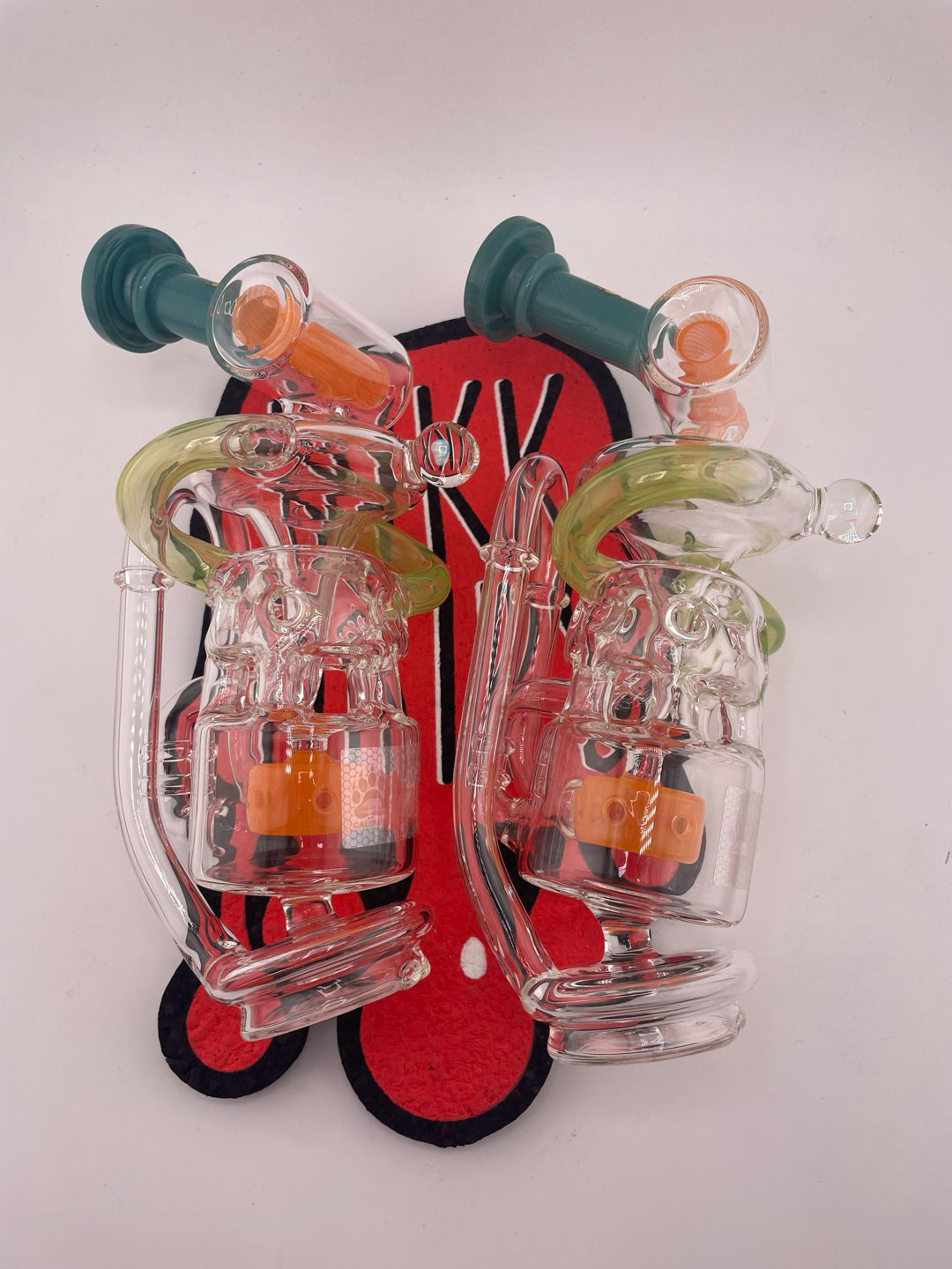 CaliBear Glass Puffco Peak / Peak Pro Glass - Multi Chambered Recycler image 0