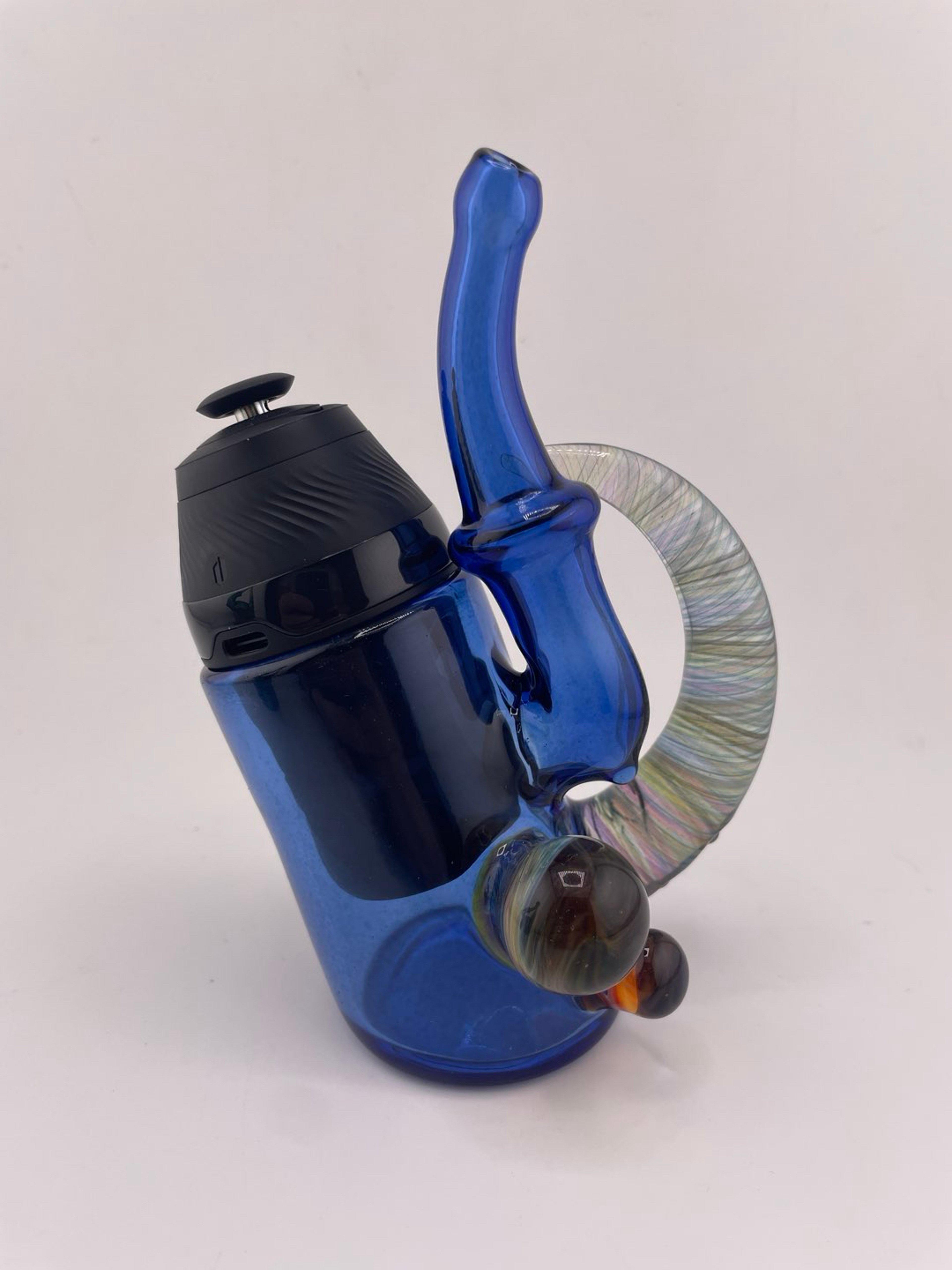 Preview pic of Brando Glass Proxy V1 / V2 Glass - Cobalt w/ Horn Attachment