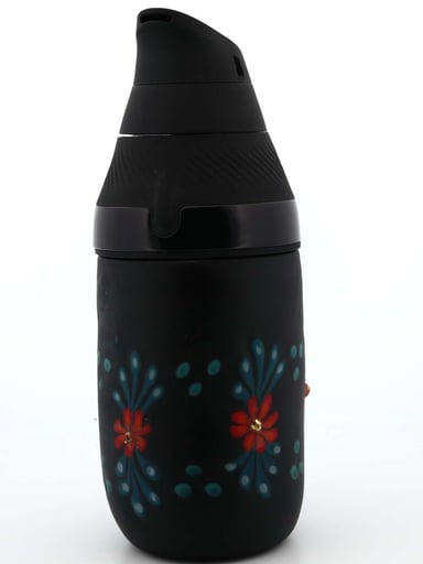 Preview pic of Sarita Glass Black Frosted Floral Core Tank