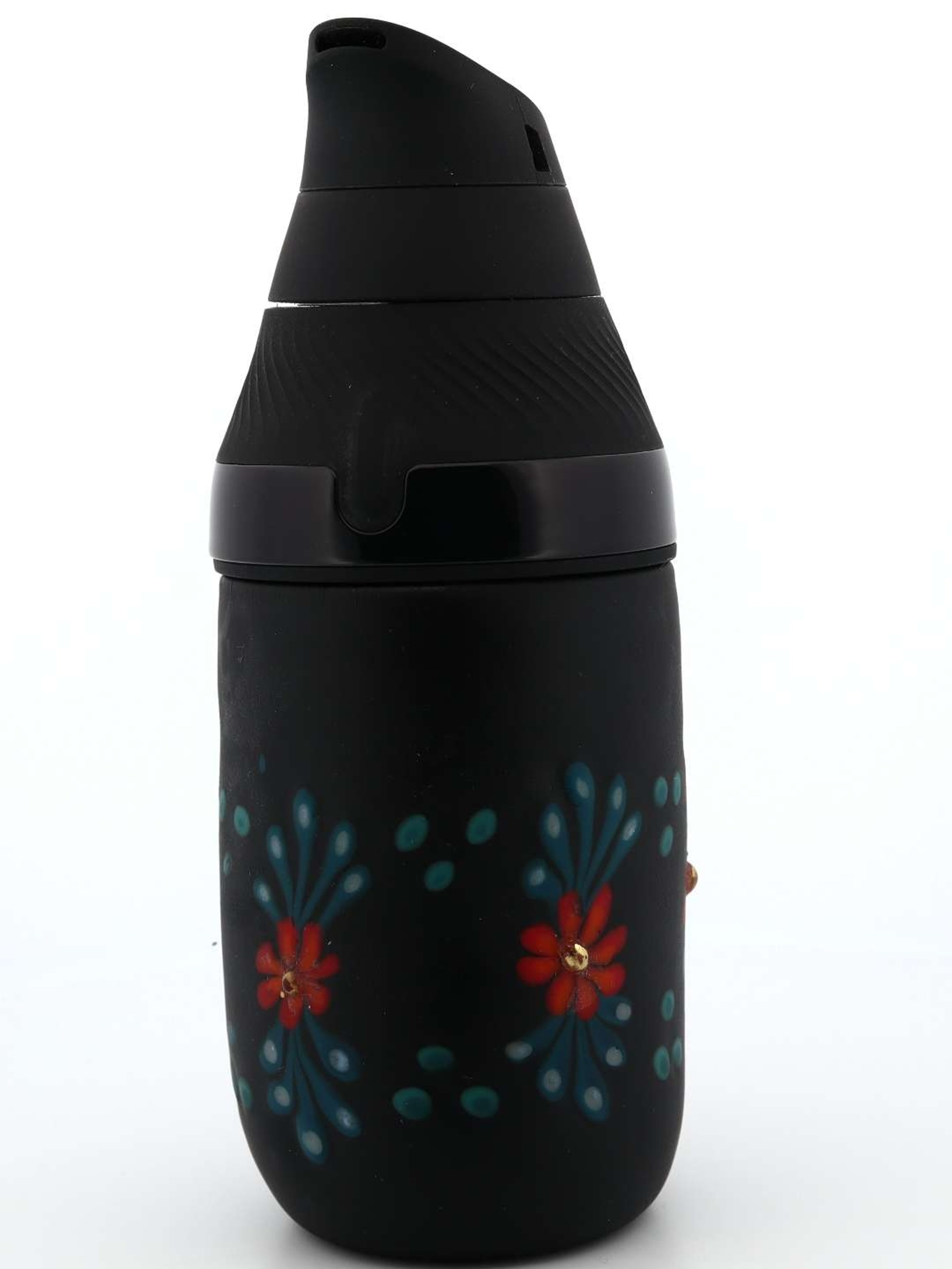 Preview pic of Sarita Glass Black Frosted Floral Core Tank