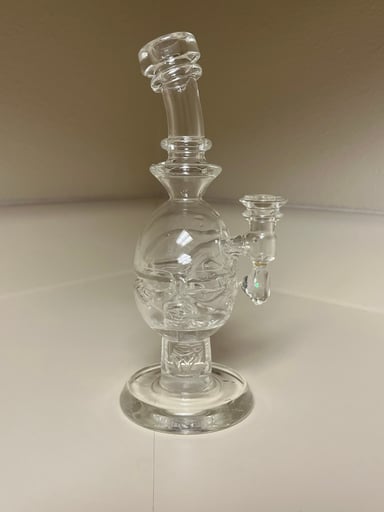 Preview pic of Greek glass mini faceted egg 10/90