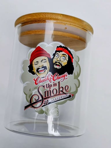 Preview pic of Cheech & Chong Glass Jar 40th Anniversary