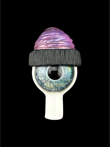 Preview pic of Brand New Junkie Eyeball With Purple Beanie Bubble Cap