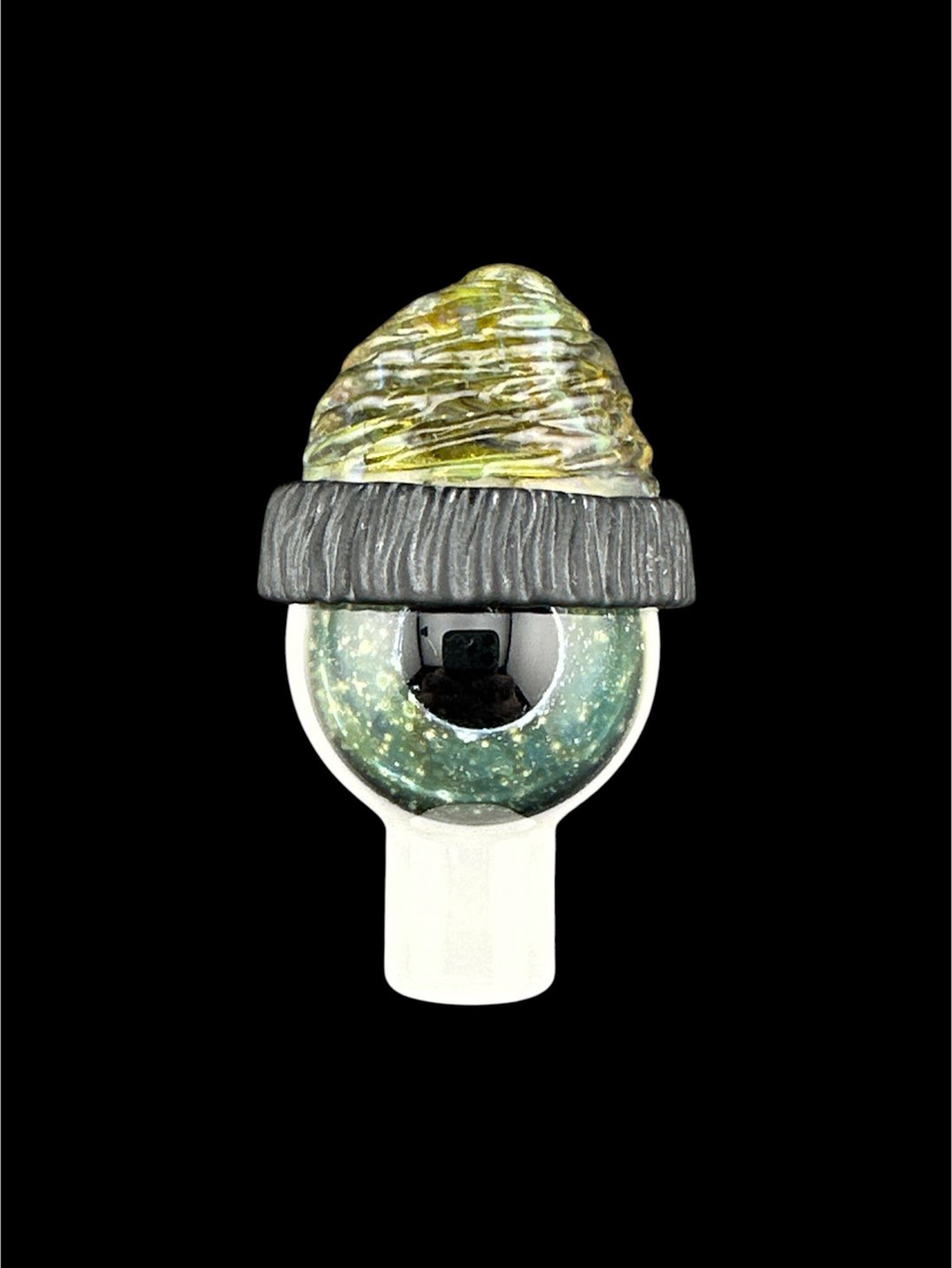 Preview pic of Brand New Junkie Eyeball With Green Beanie Bubble Cap