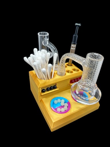 Preview pic of Terp Pearl Dab Station Mini Dab Pad Terp Pearl Holder Tool Holder 14mm 10mm Holder Silicone Custom