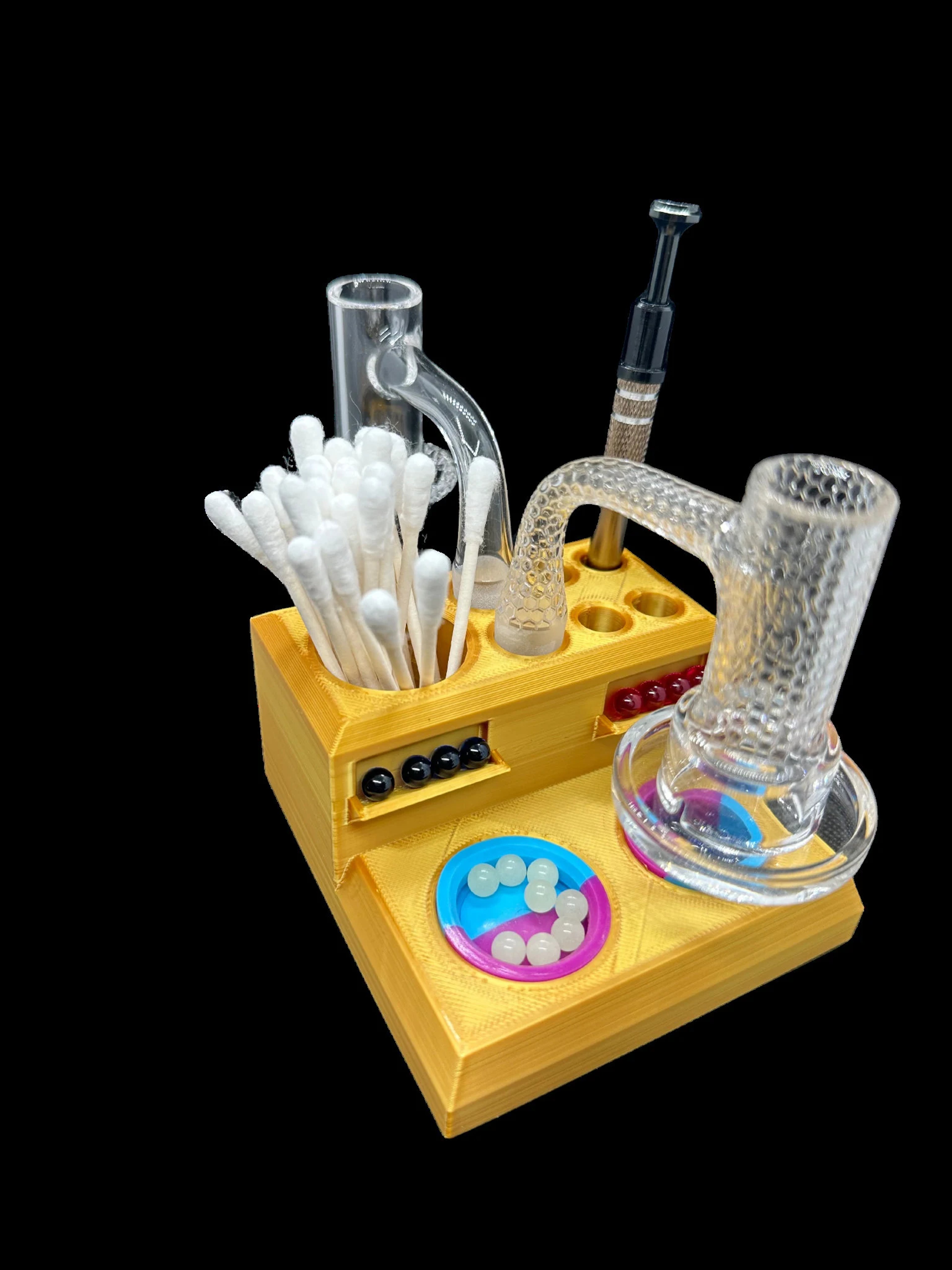 Preview pic of Terp Pearl Dab Station Mini Dab Pad Terp Pearl Holder Tool Holder 14mm 10mm Holder Silicone Custom