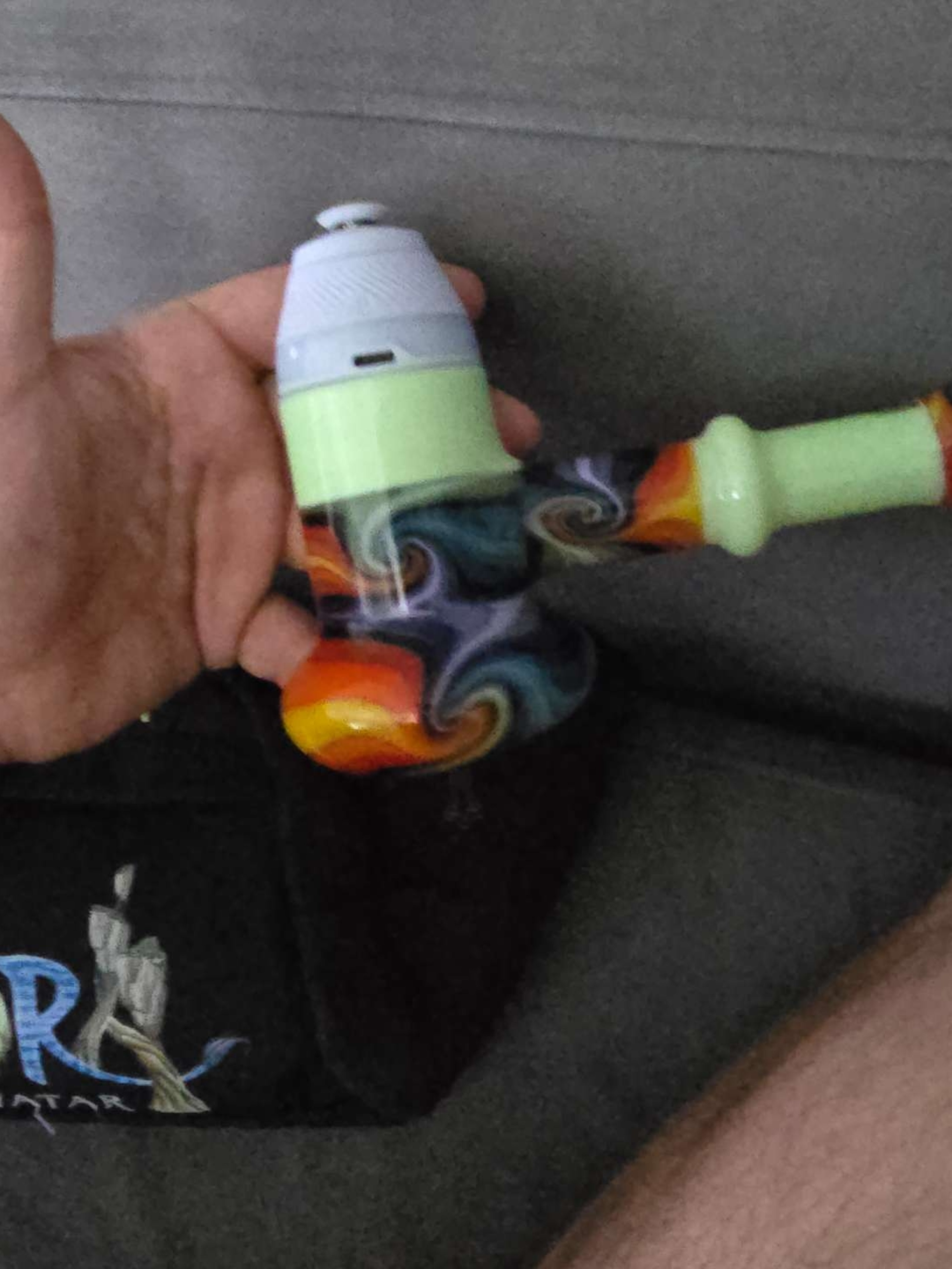 Preview pic of Green Bear Glass Wig Wag Proxy Hammer