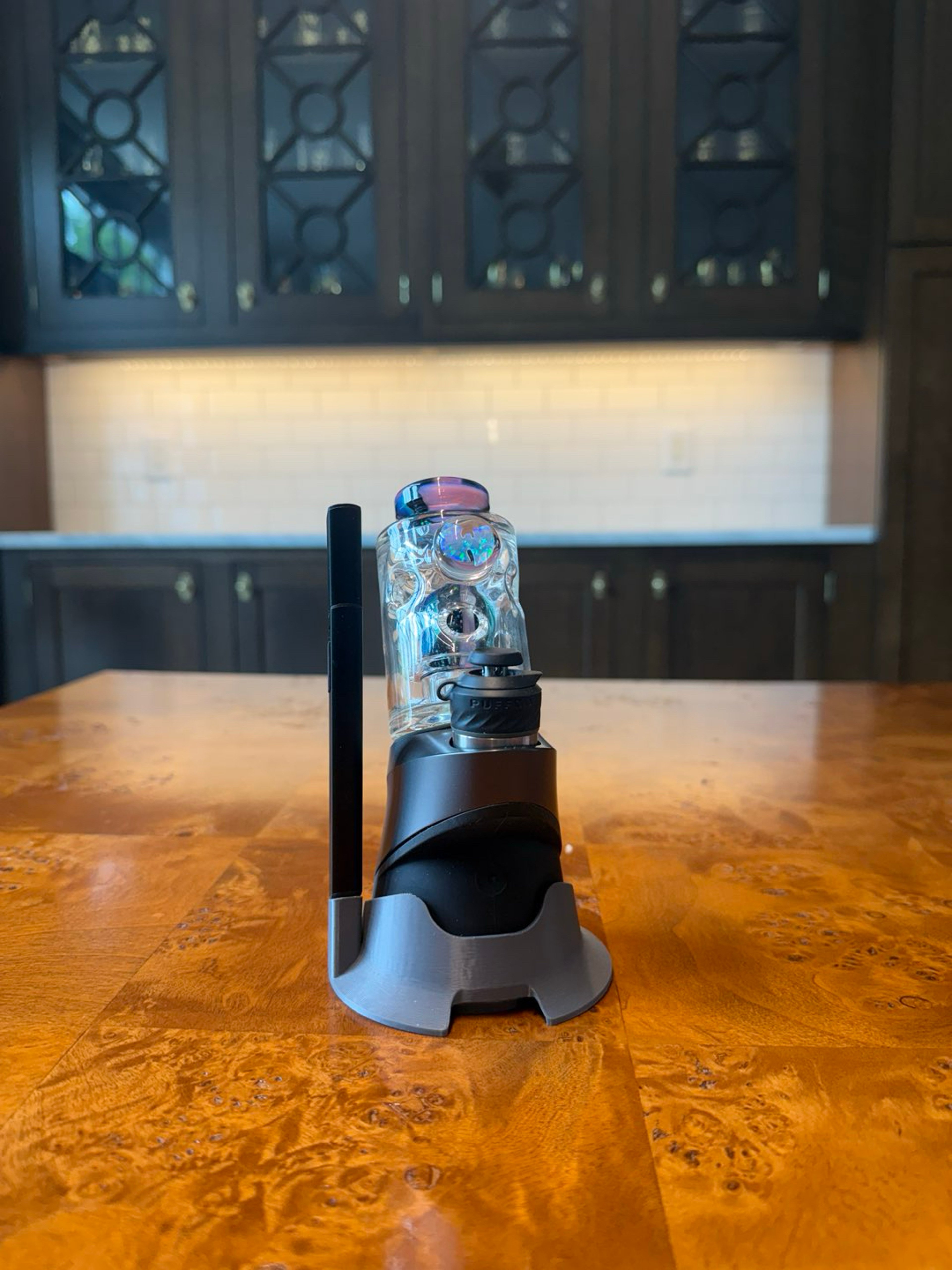 Preview pic of Puffco Peak Pro Base Stabilizer + Hot Knife Holder - Dark Grey