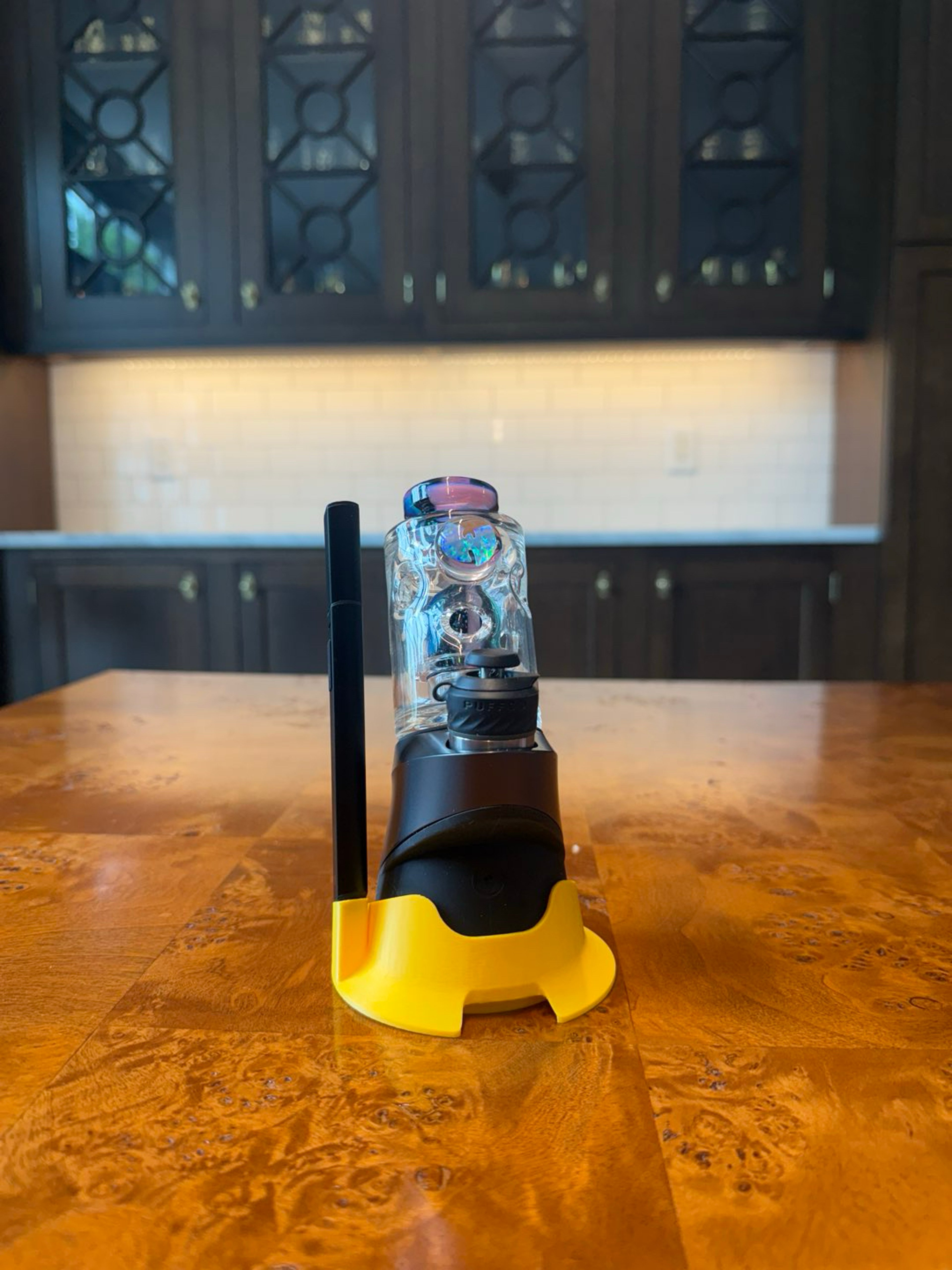 Preview pic of Puffco Peak Pro Base Stabilizer + Hot Knife Holder - Sunflower Yellow