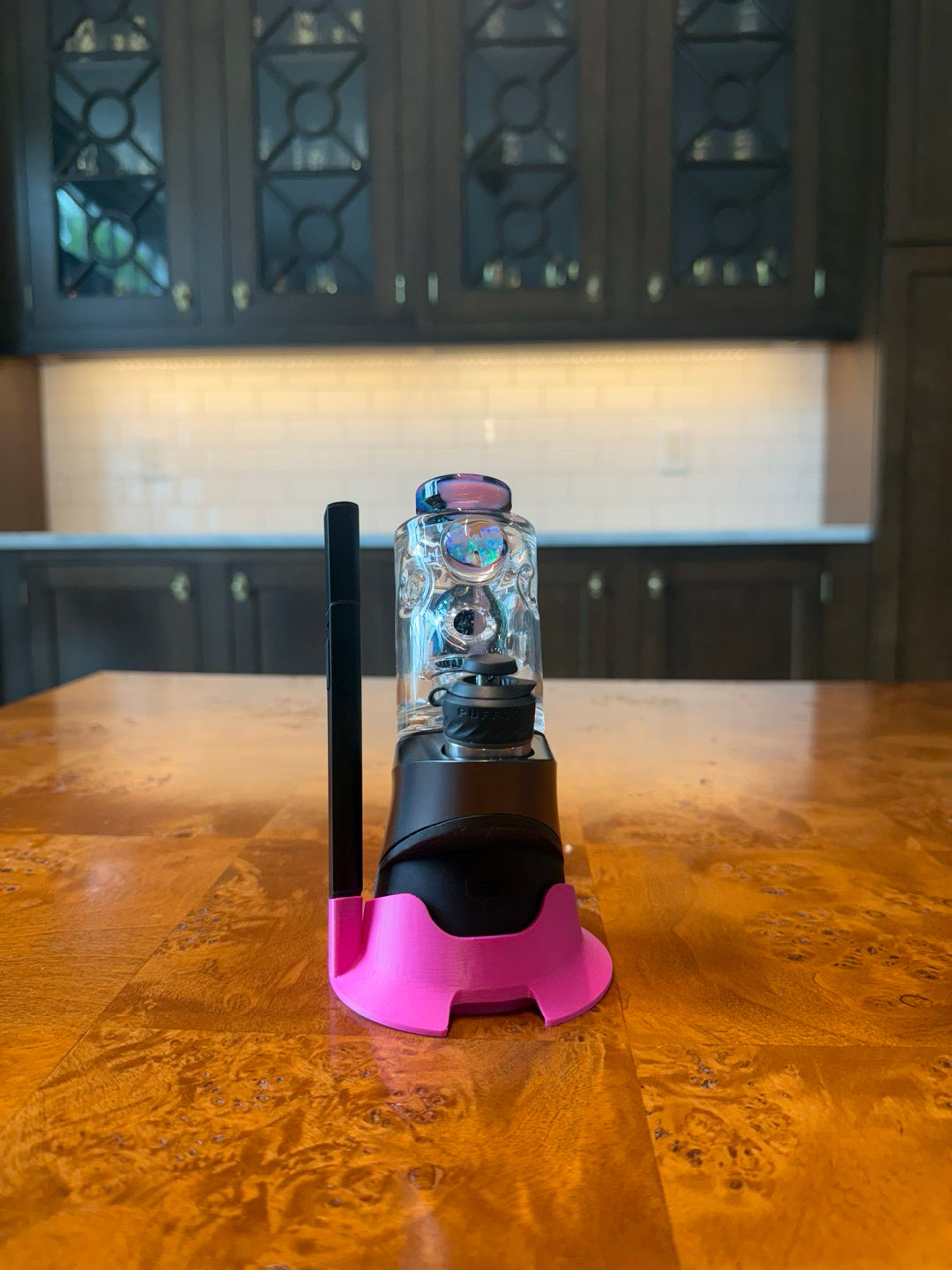 Preview pic of Puffco Peak Pro Base Stabilizer + Hot Knife Holder - Hot Pink