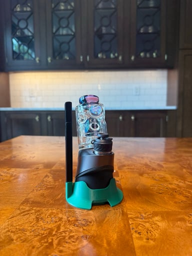 Preview pic of Puffco Peak Pro Base Stabilizer + Hot Knife Holder - Mistletoe Green