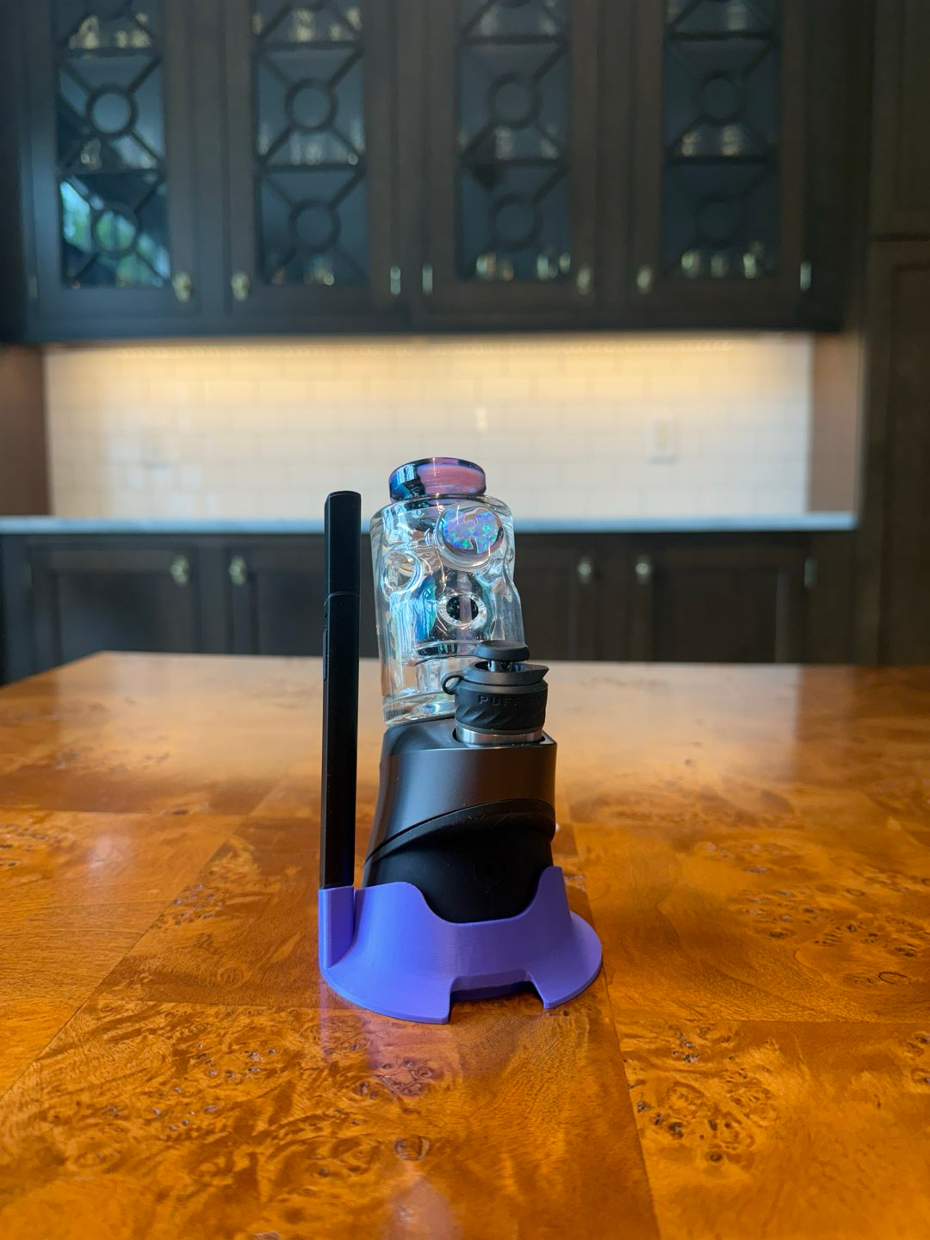Preview pic of Puffco Peak Pro Base Stabilizer + Hot Knife Holder - Purple