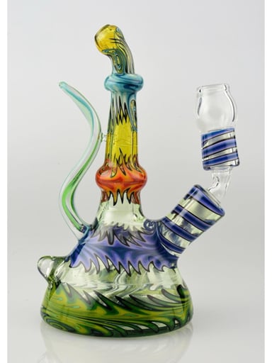 Preview pic of Brand New Jeff Green Mini Worked Beaker With Dome