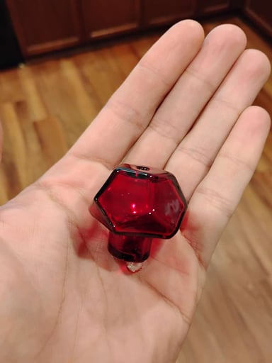 Preview pic of 2023 (KUHNS SOLO) (rare custom) KUHNS 25mm carb cap (Red Elvis transparent) 1/1