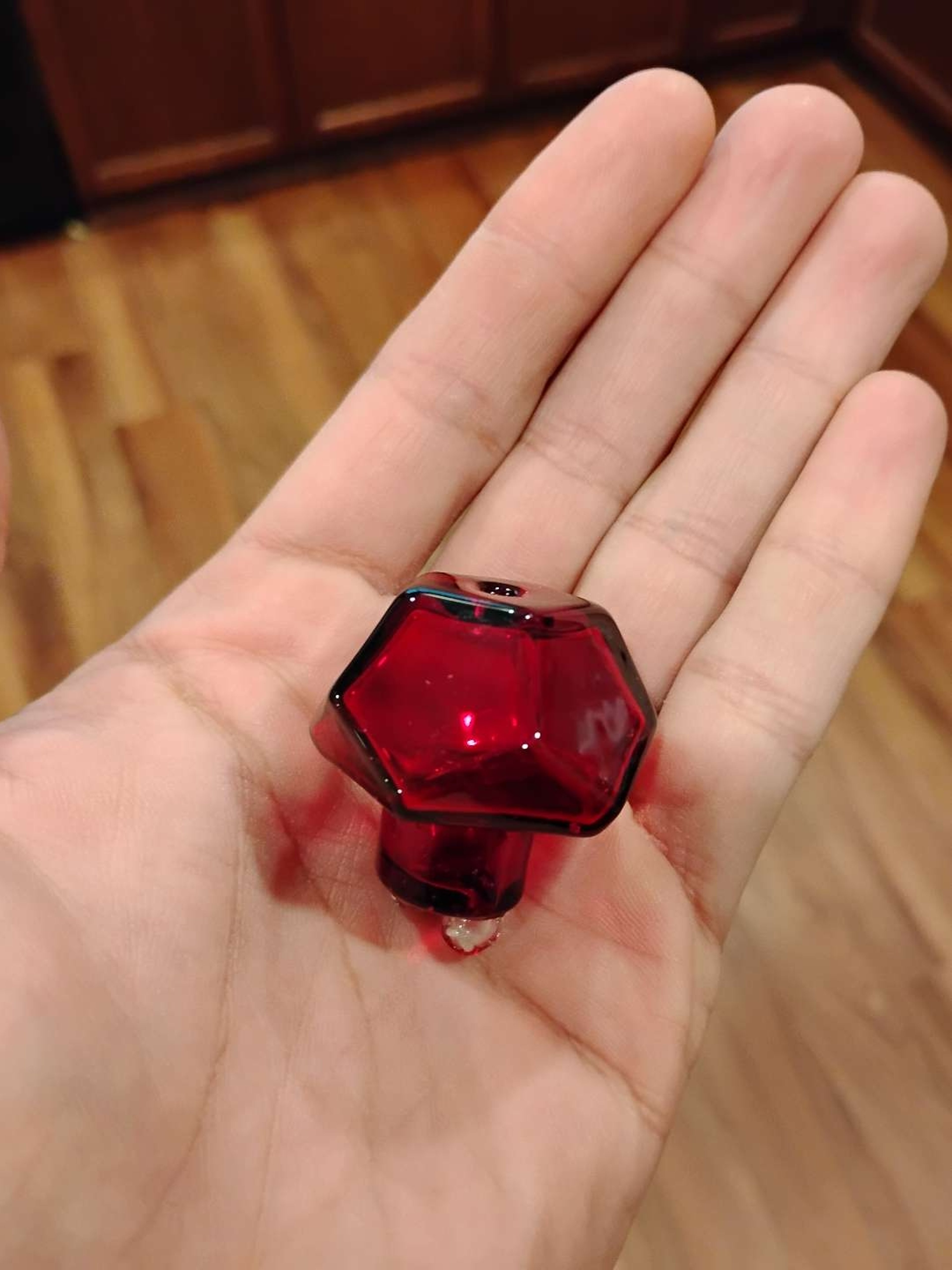 2023 (KUHNS SOLO) (rare custom) KUHNS 25mm carb cap (Red Elvis transparent) 1/1 image 0