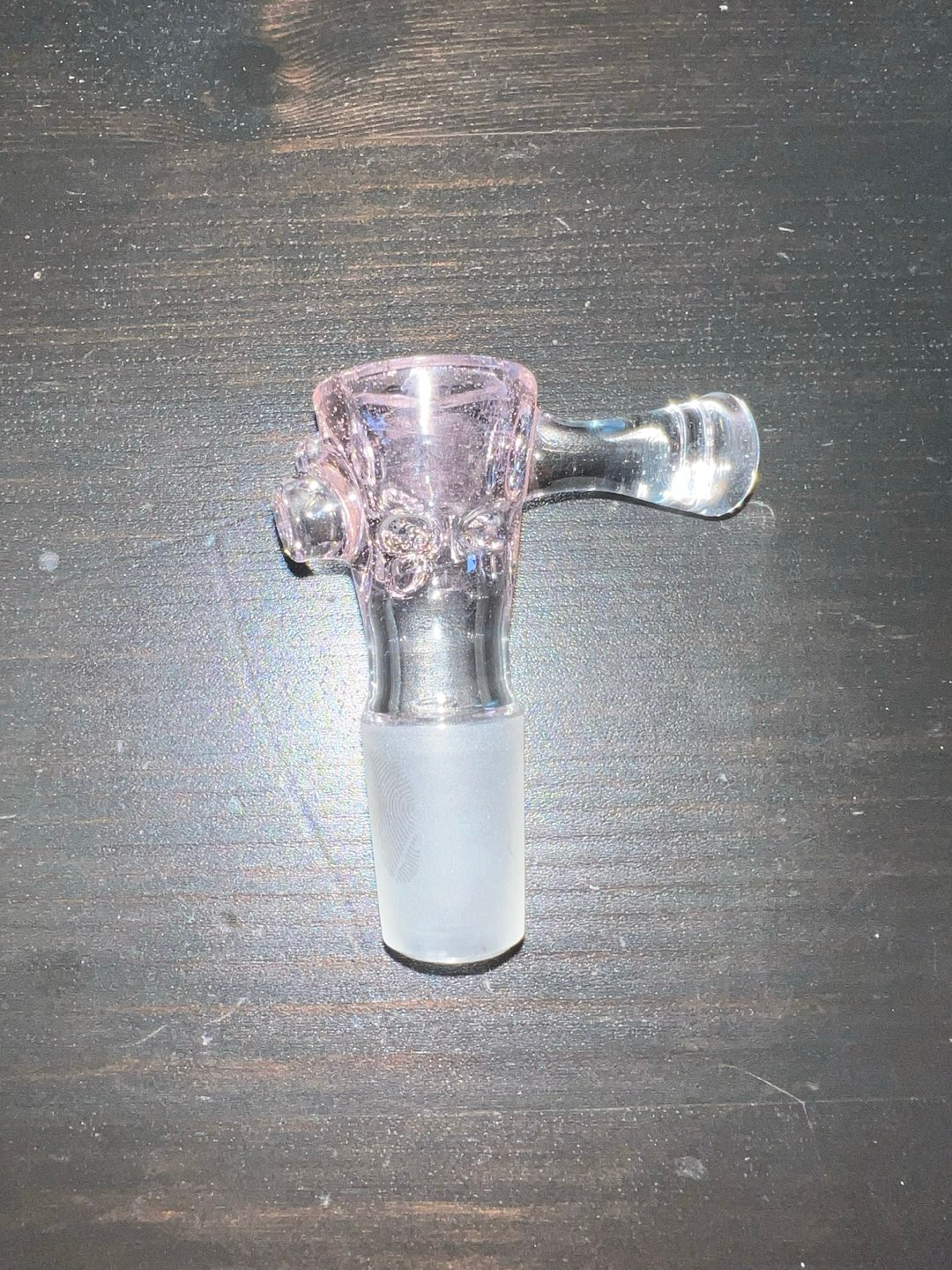 Selko glass rose quartz slide 18mm image 0
