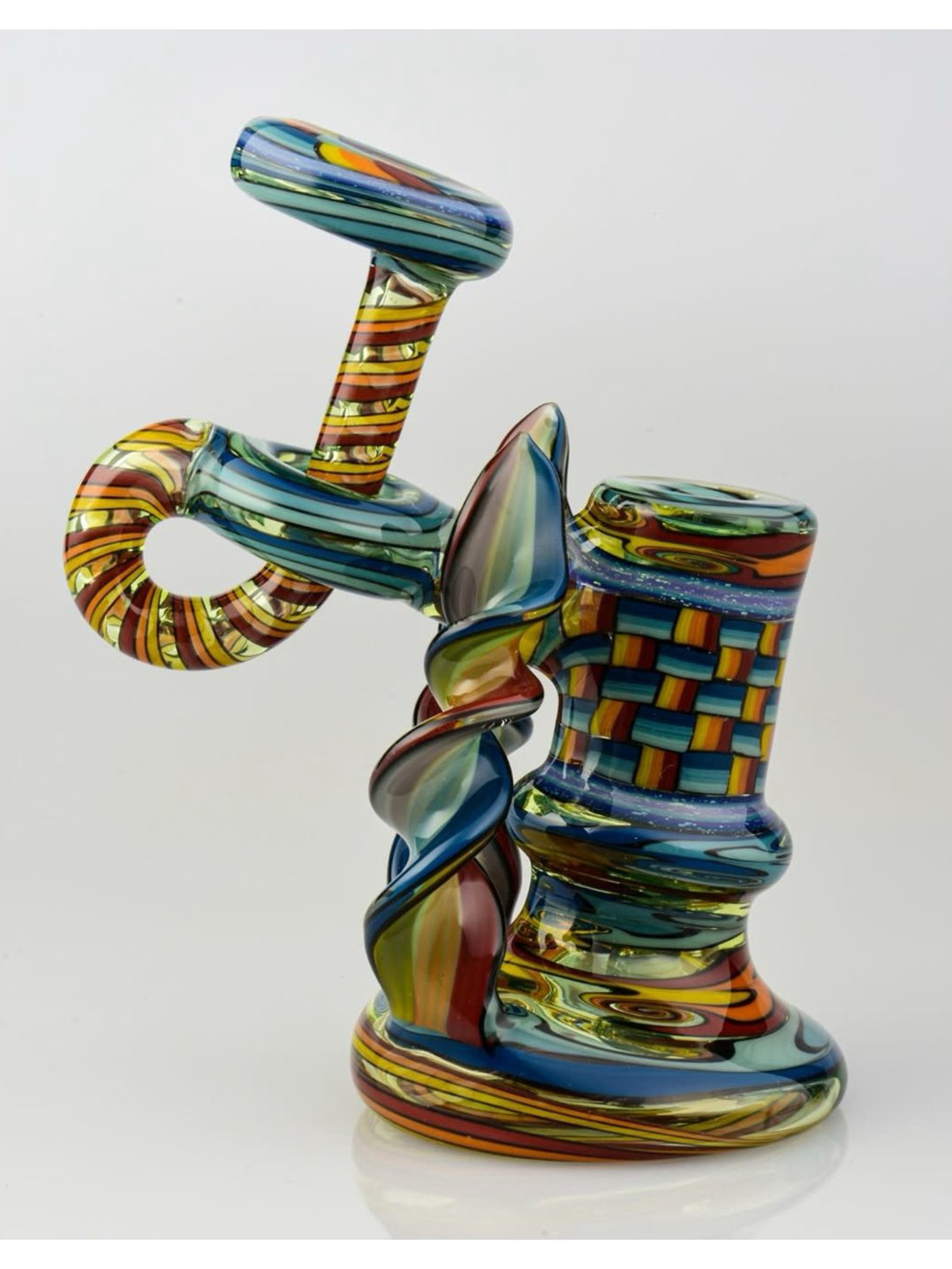 Brand New Penetrating Donut Worked Bubbler With 14mm Recessed Joint image 0