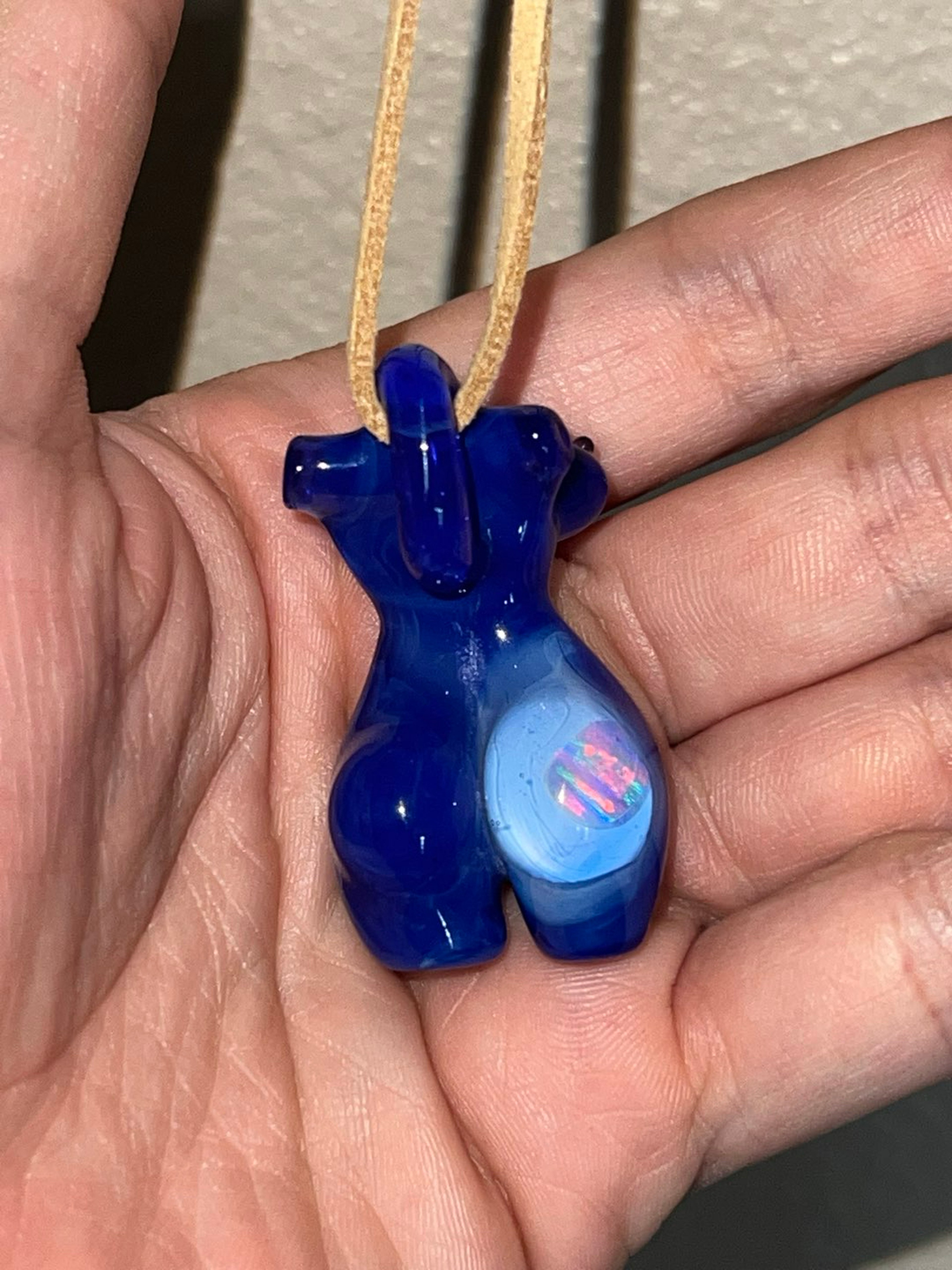 Lissa melts blue goddess pendant image 0