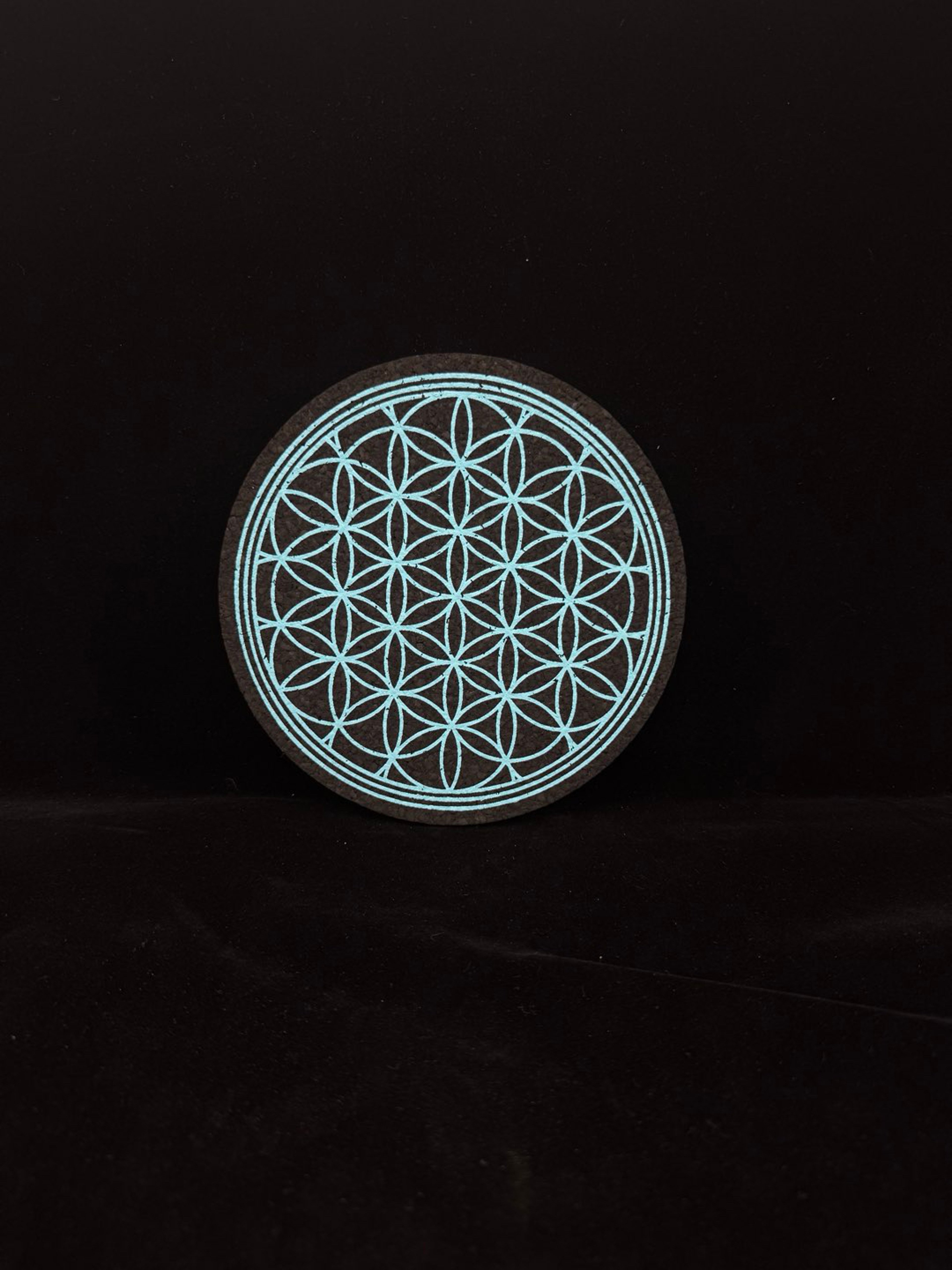 Preview pic of Blue Flower of Life Moodmat