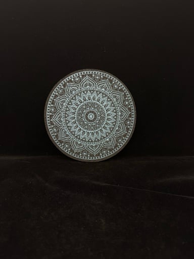 Preview pic of Teal Mandala Moodmat Round