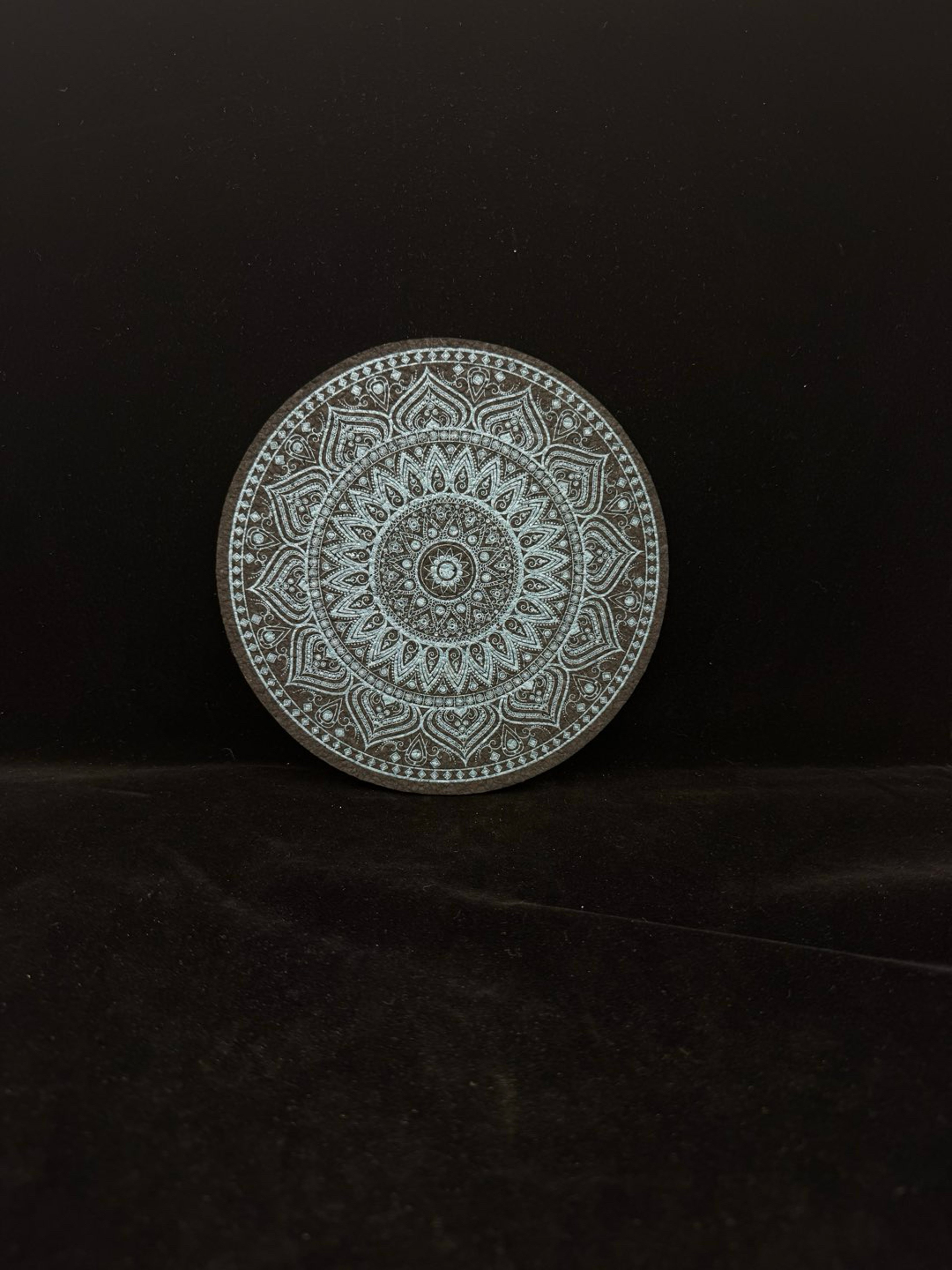 Preview pic of Teal Mandala Moodmat Round