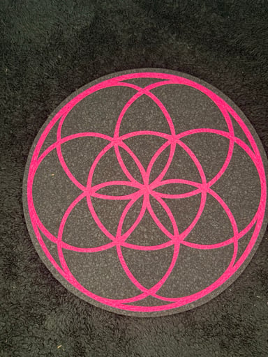 Preview pic of 12” Seed of life Moodmat (UV)