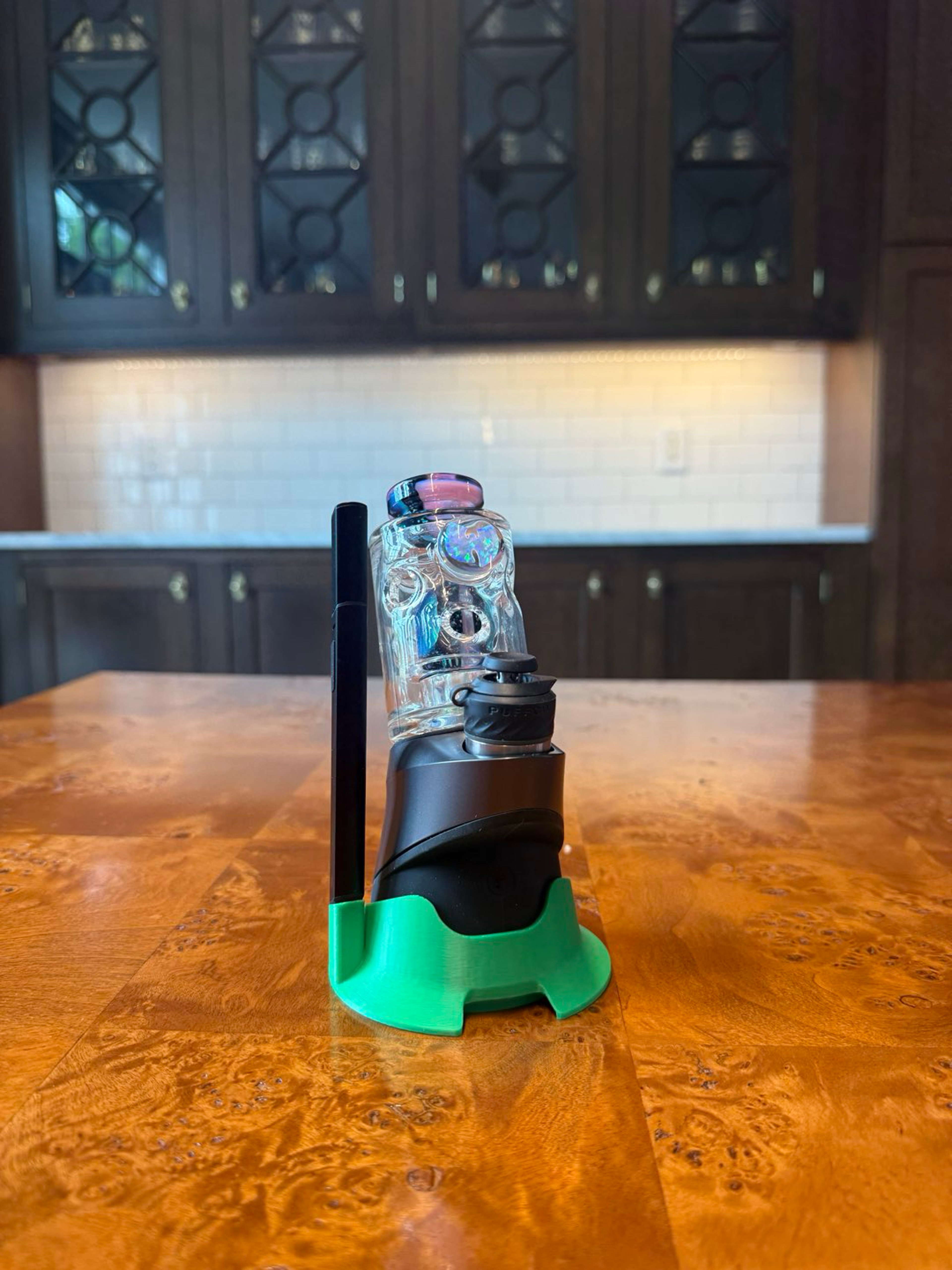 Preview pic of Puffco Peak Pro Base Stabilizer + Hot Knife Holder - Neon Green