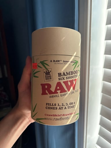 Preview pic of King Size Raw Bamboo Six Shooter